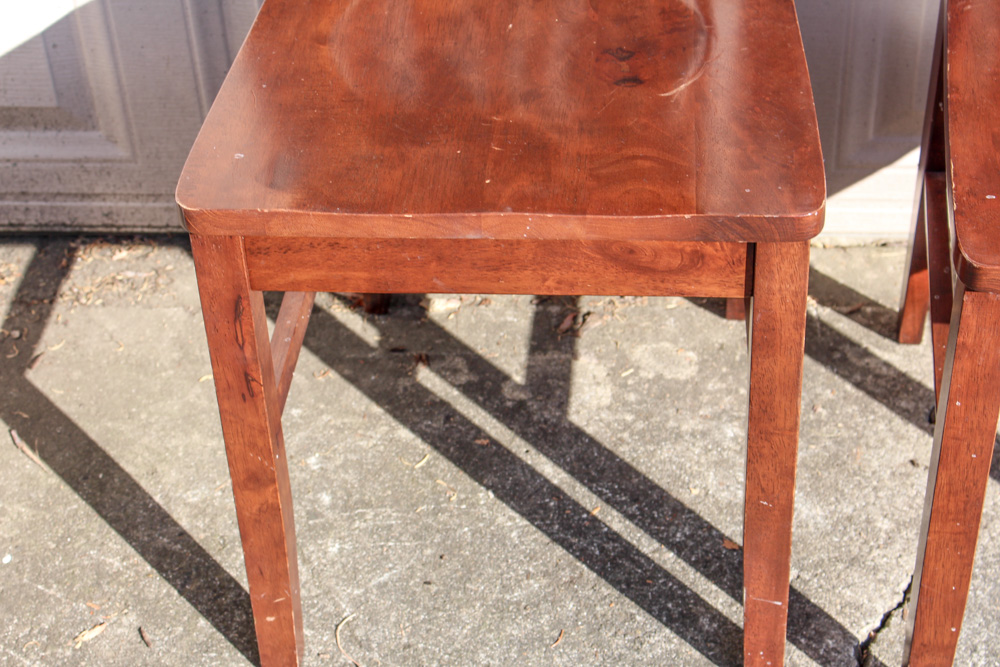 Mission Style Wood Table and Chairs