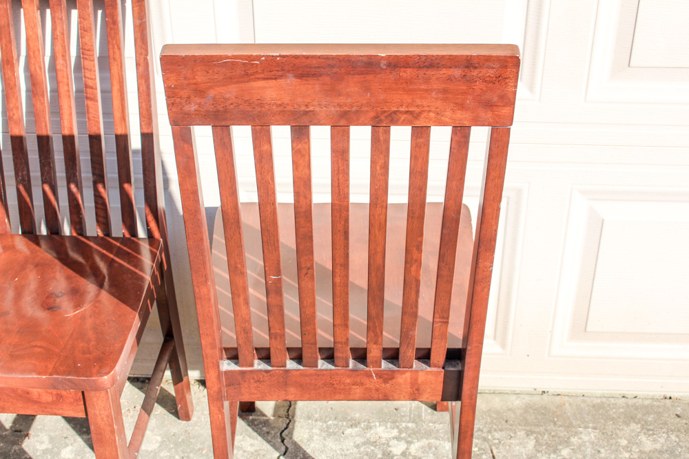 Mission Style Wood Table and Chairs
