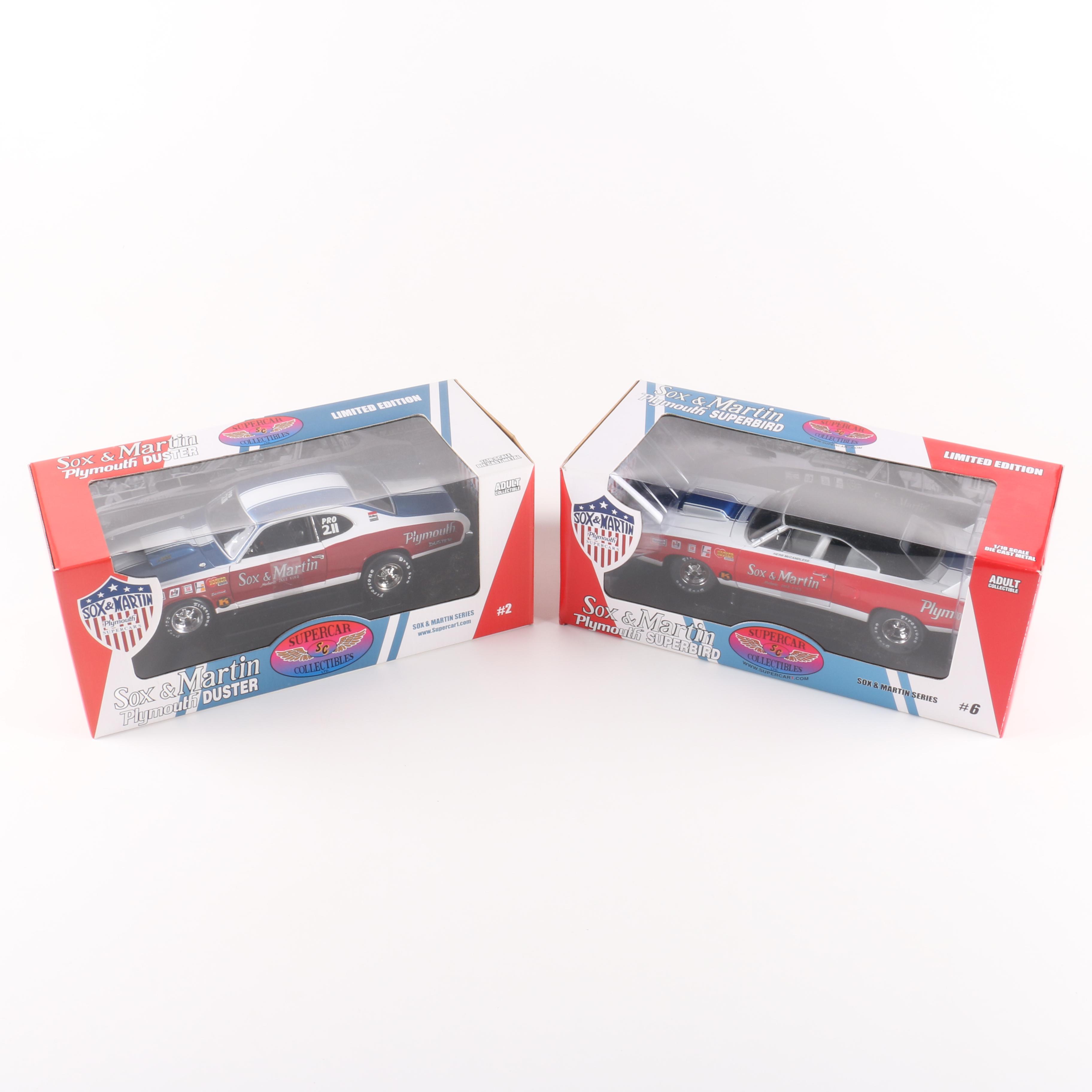 Ertl Collectibles Sox & Martin Die-Cast 1:18 Scale Replica Cars