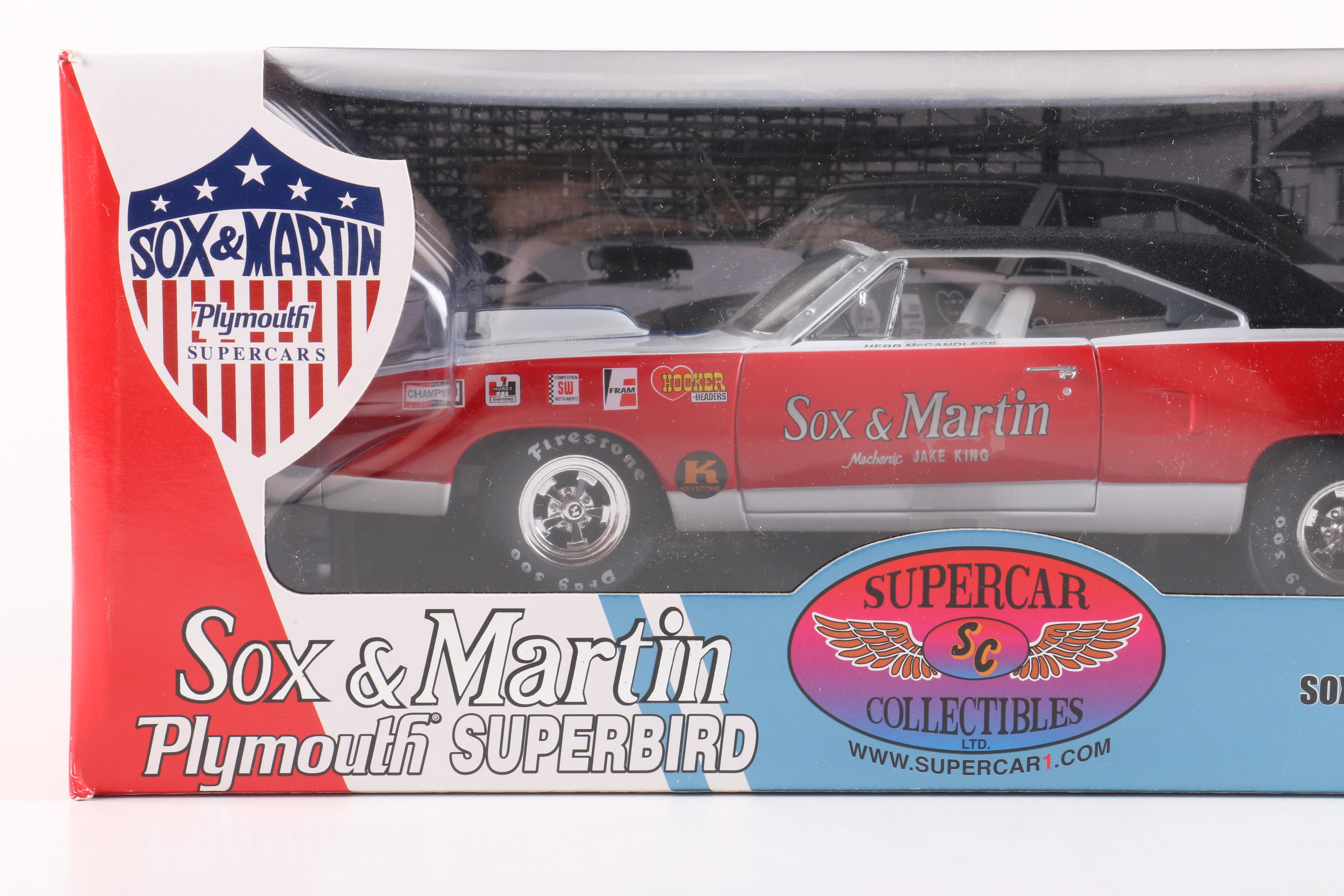 Ertl Collectibles Sox & Martin Die-Cast 1:18 Scale Replica Cars