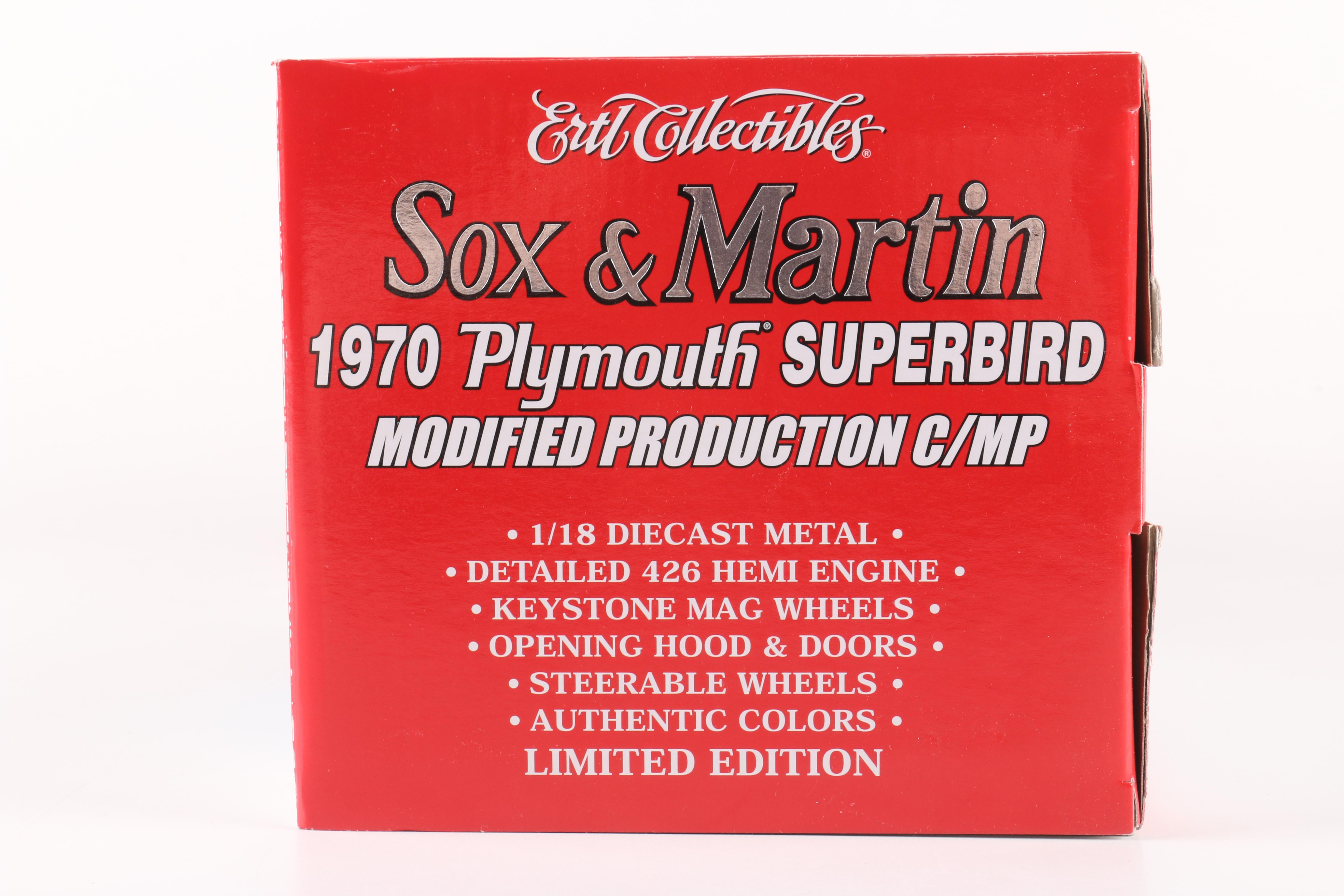 Ertl Collectibles Sox & Martin Die-Cast 1:18 Scale Replica Cars