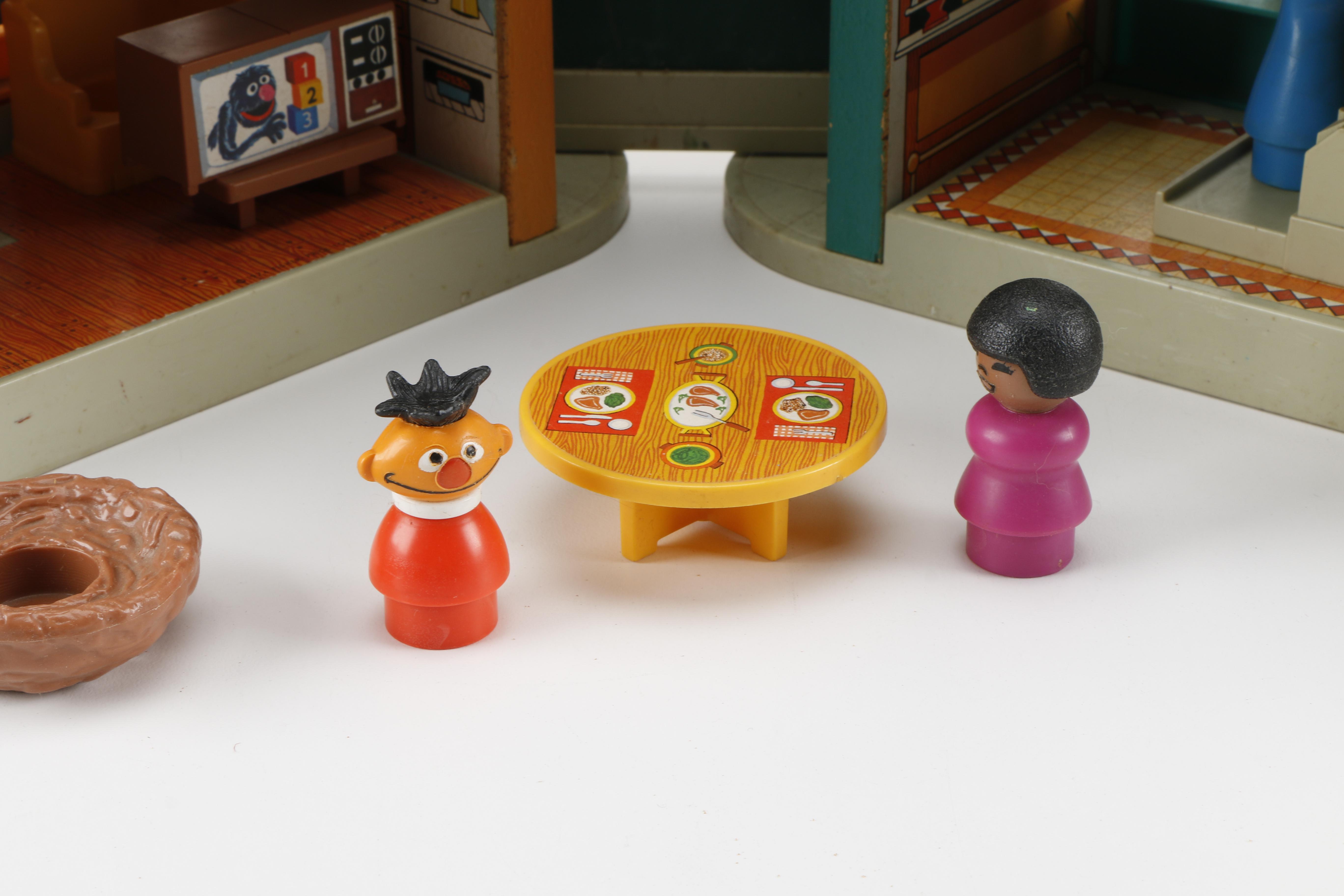 1975 Fisher-Price "Sesame Street" Playset and Assorted Toys