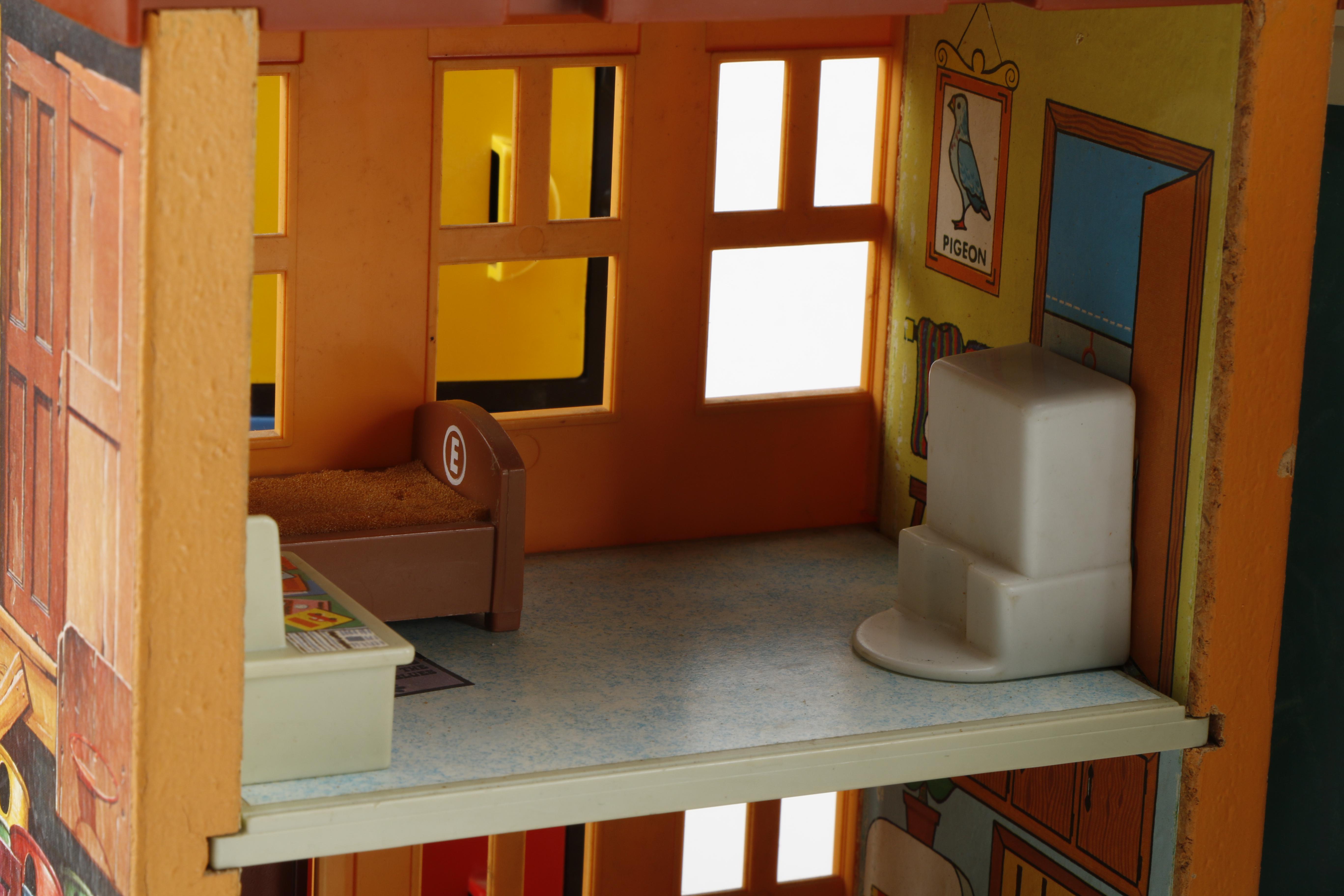 1975 Fisher-Price "Sesame Street" Playset and Assorted Toys