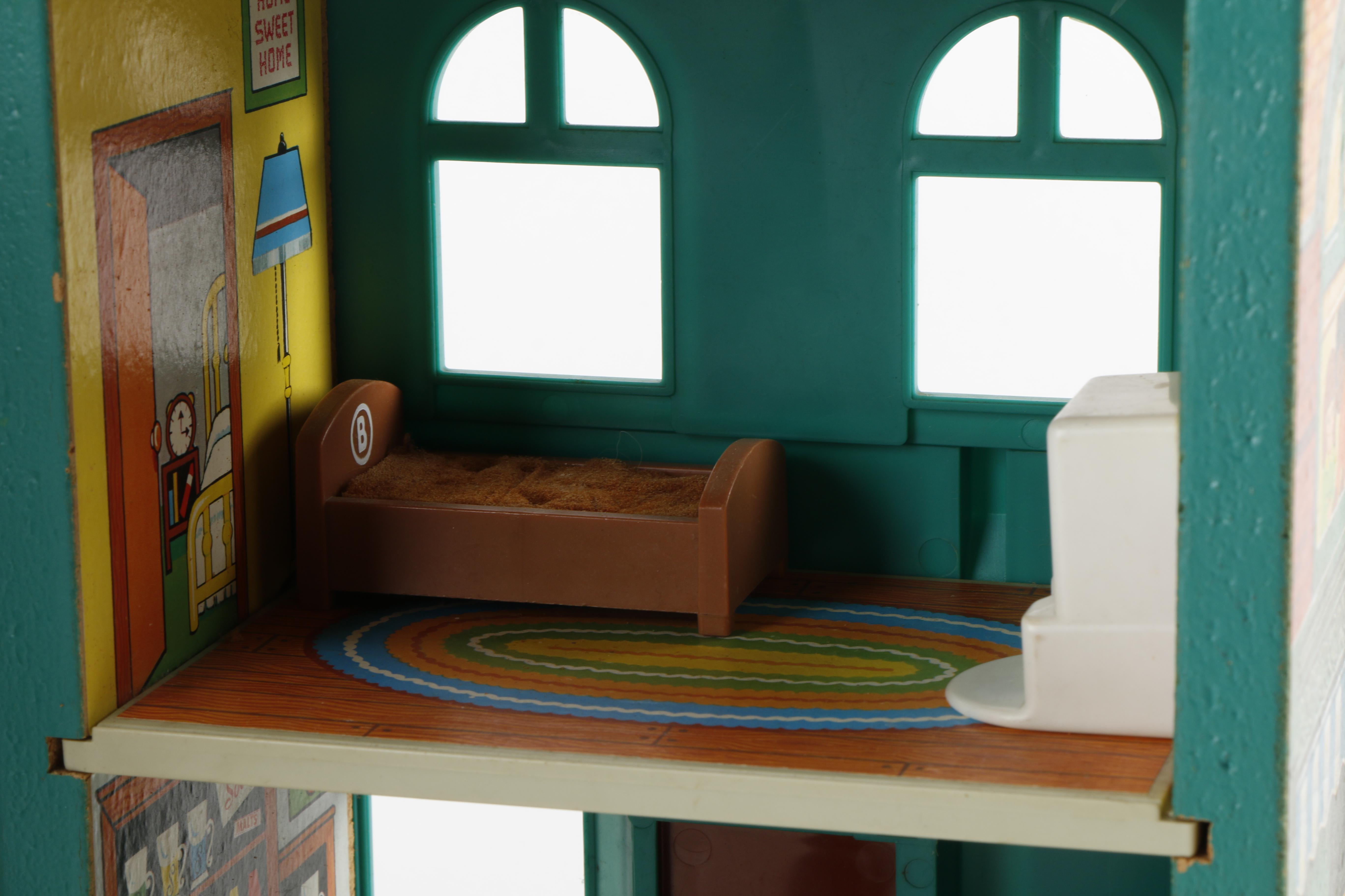 1975 Fisher-Price "Sesame Street" Playset and Assorted Toys