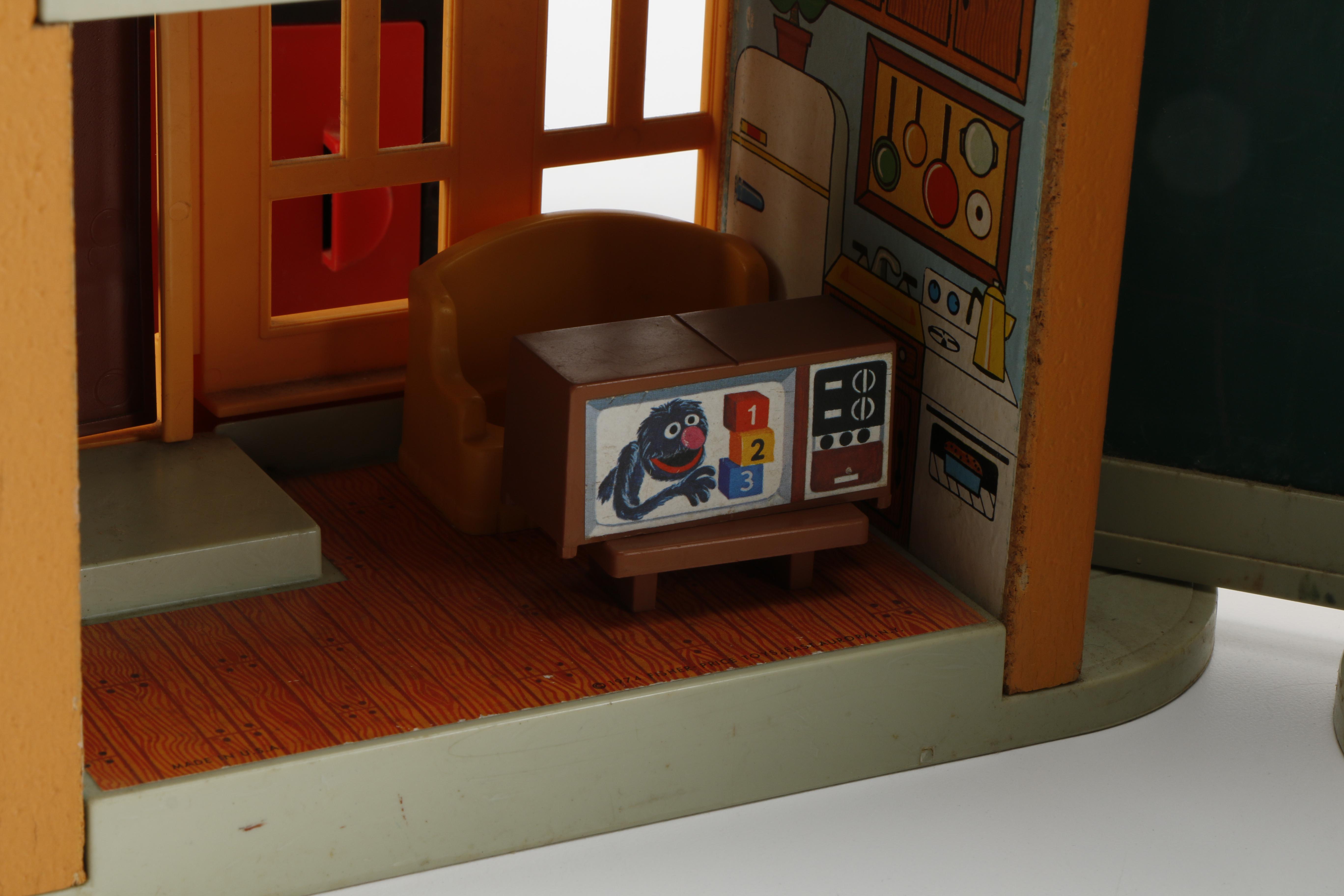 1975 Fisher-Price "Sesame Street" Playset and Assorted Toys