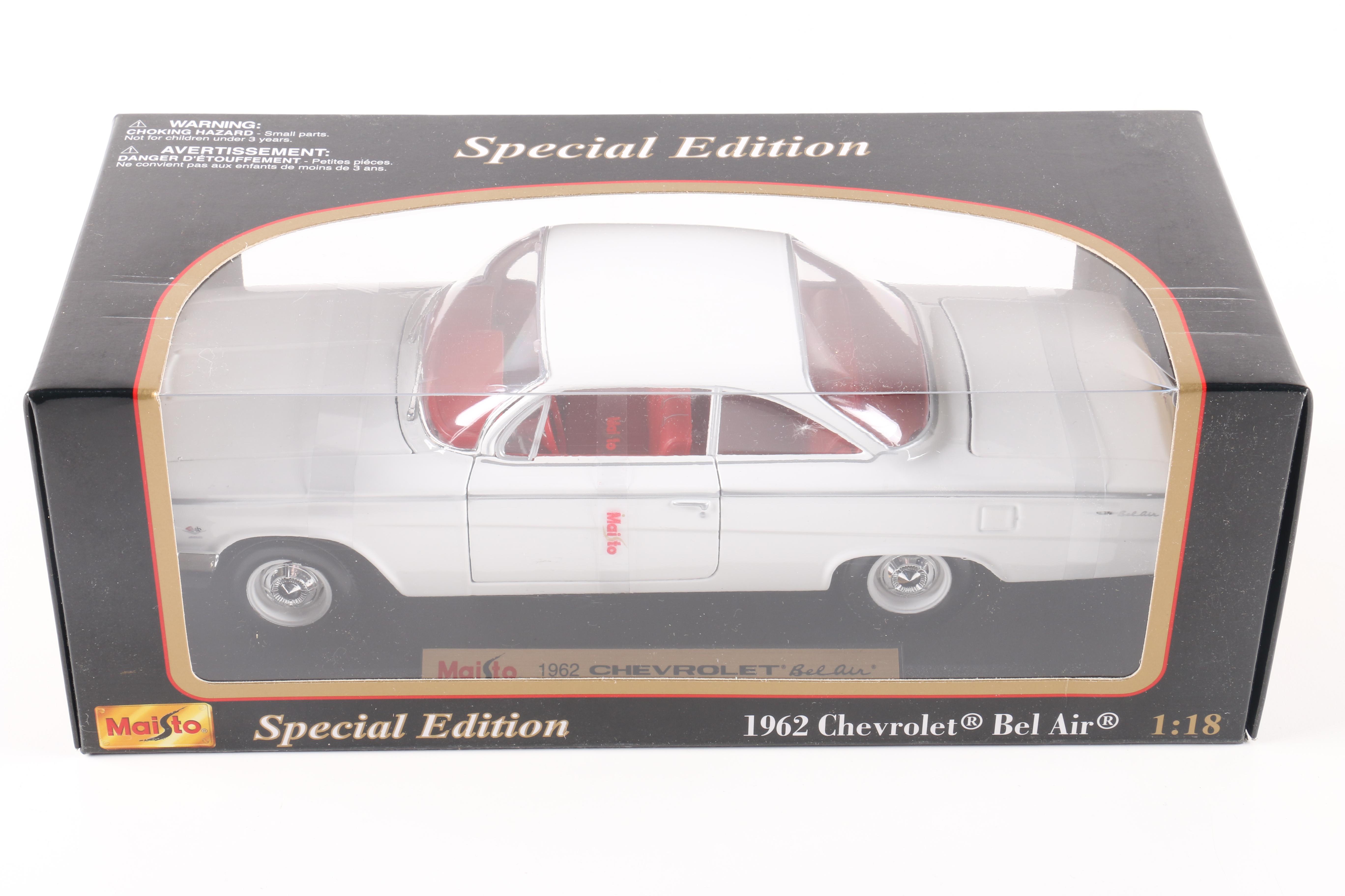 1:18 Scale 1955 Chevrolet Hot Rod and 1962 Bel Air Die Cast Cars