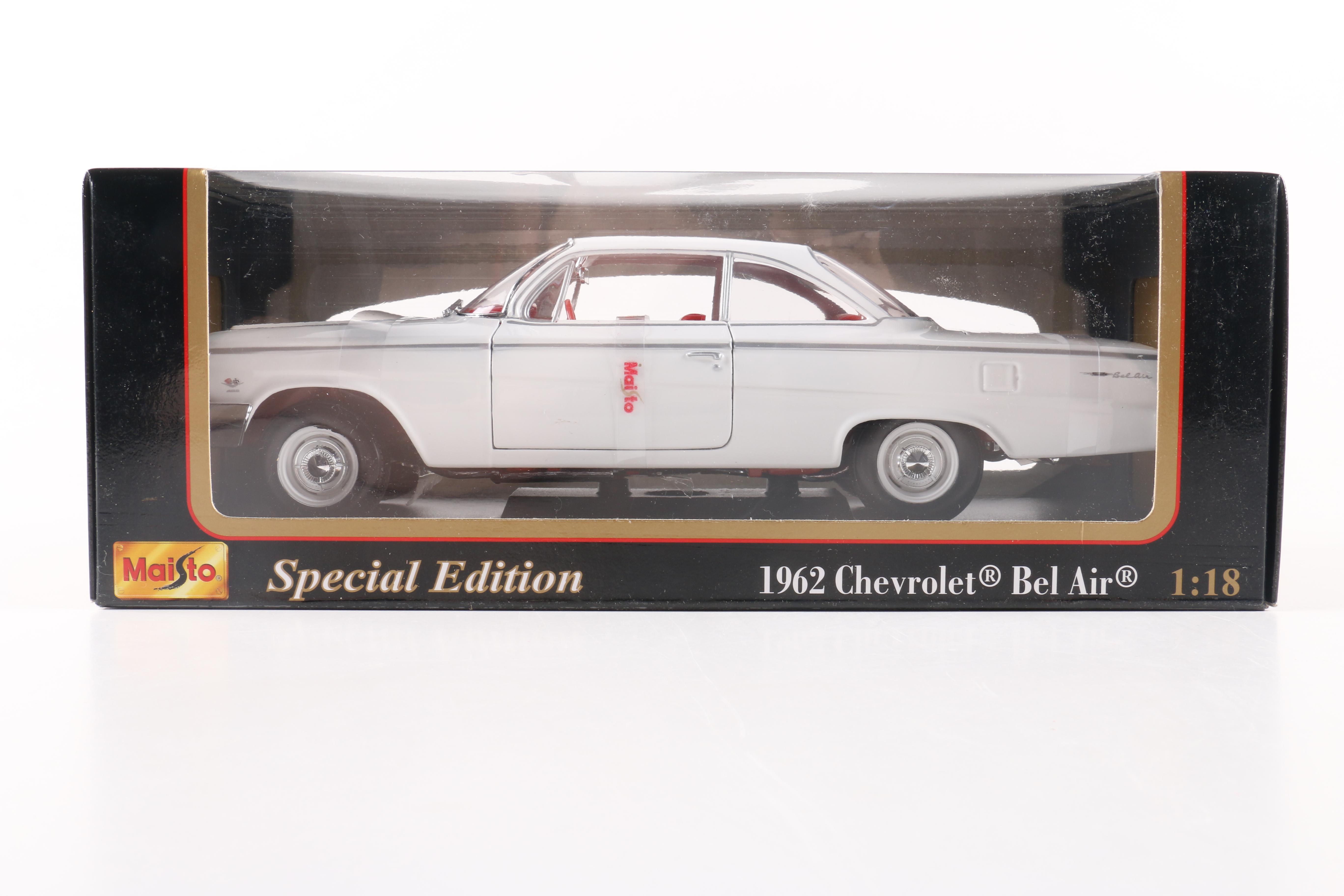 1:18 Scale 1955 Chevrolet Hot Rod and 1962 Bel Air Die Cast Cars