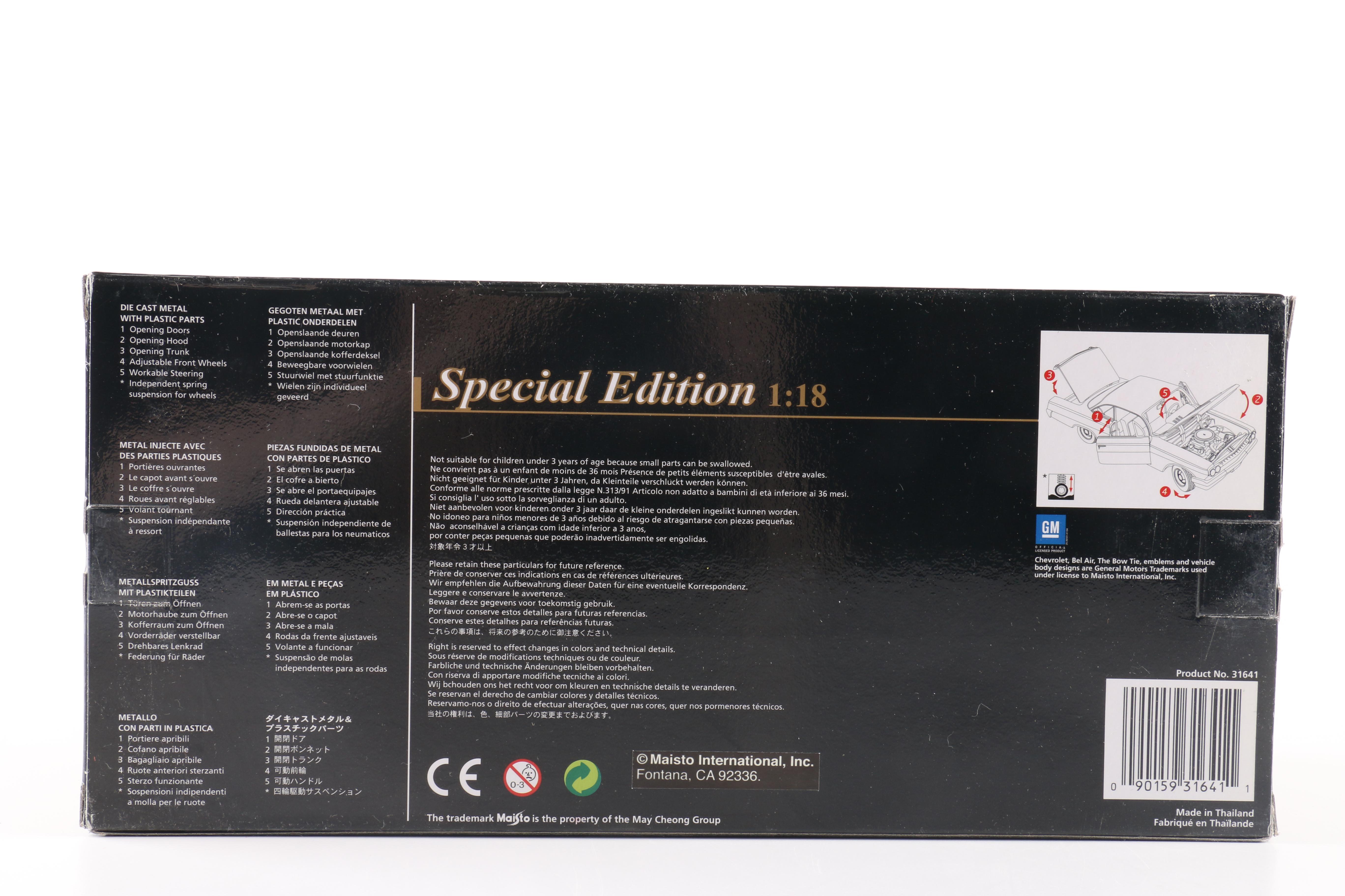 1:18 Scale 1955 Chevrolet Hot Rod and 1962 Bel Air Die Cast Cars