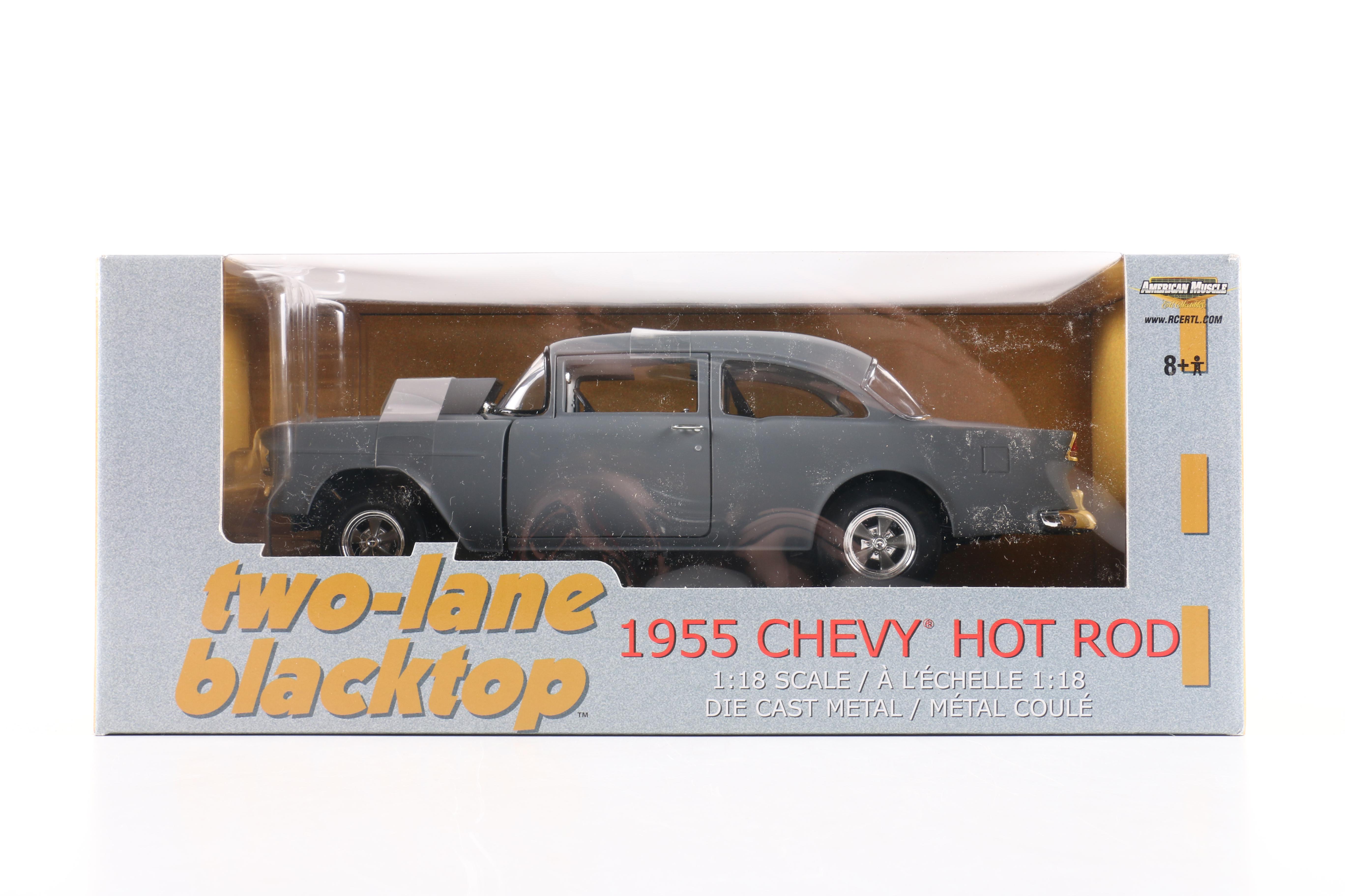 1:18 Scale 1955 Chevrolet Hot Rod and 1962 Bel Air Die Cast Cars