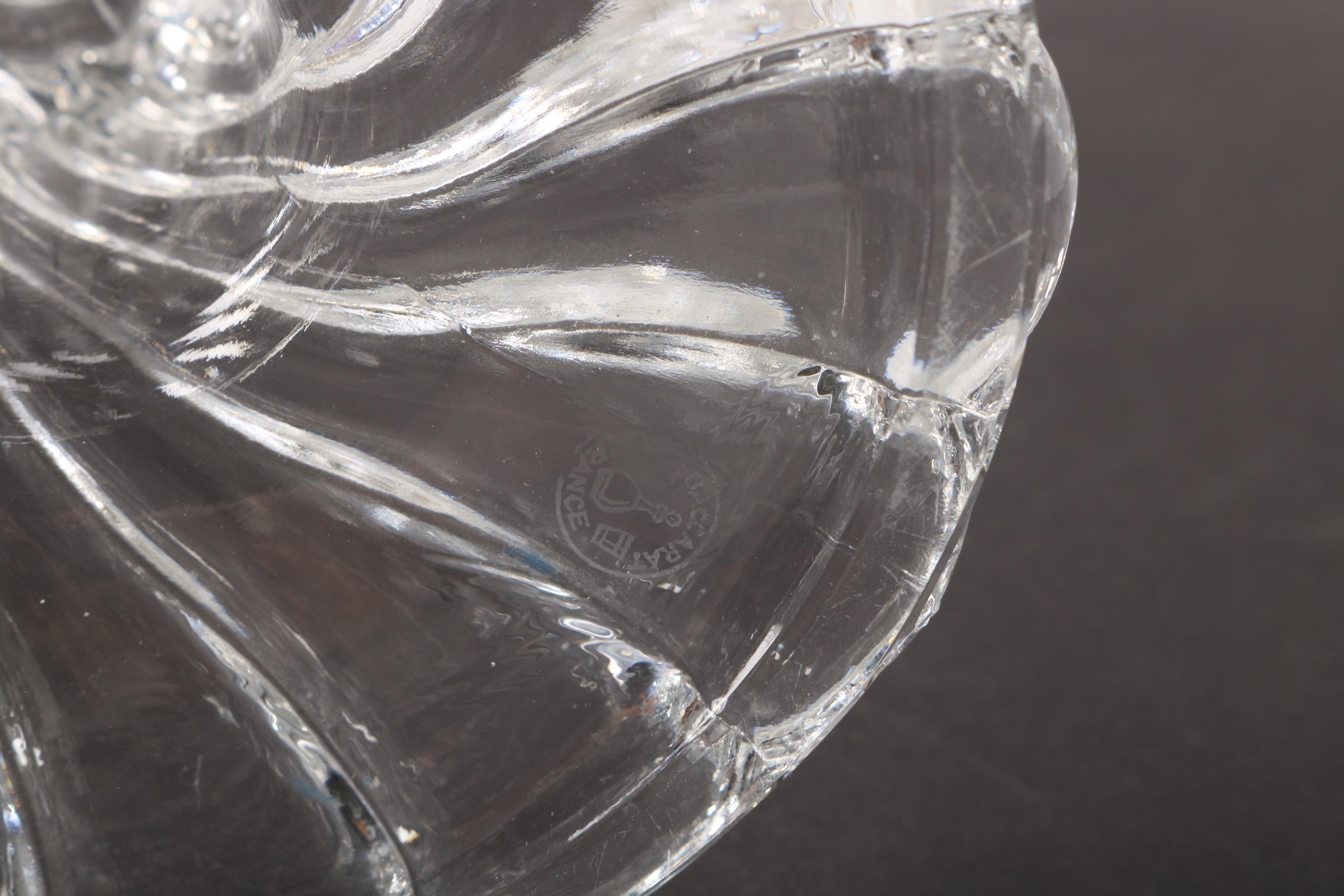 Pair of Baccarat Crystal Candelabras