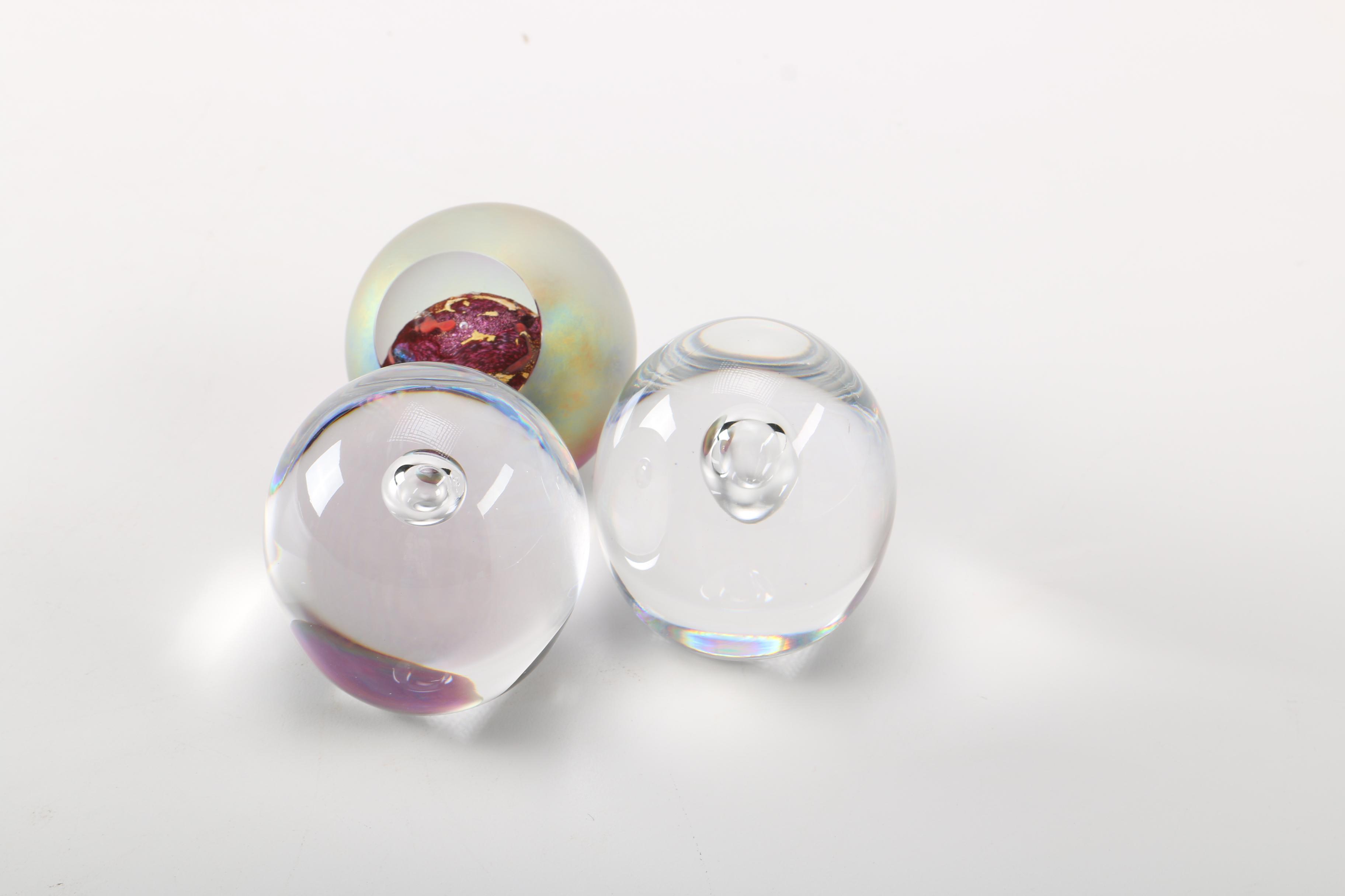 Glass Paperweights