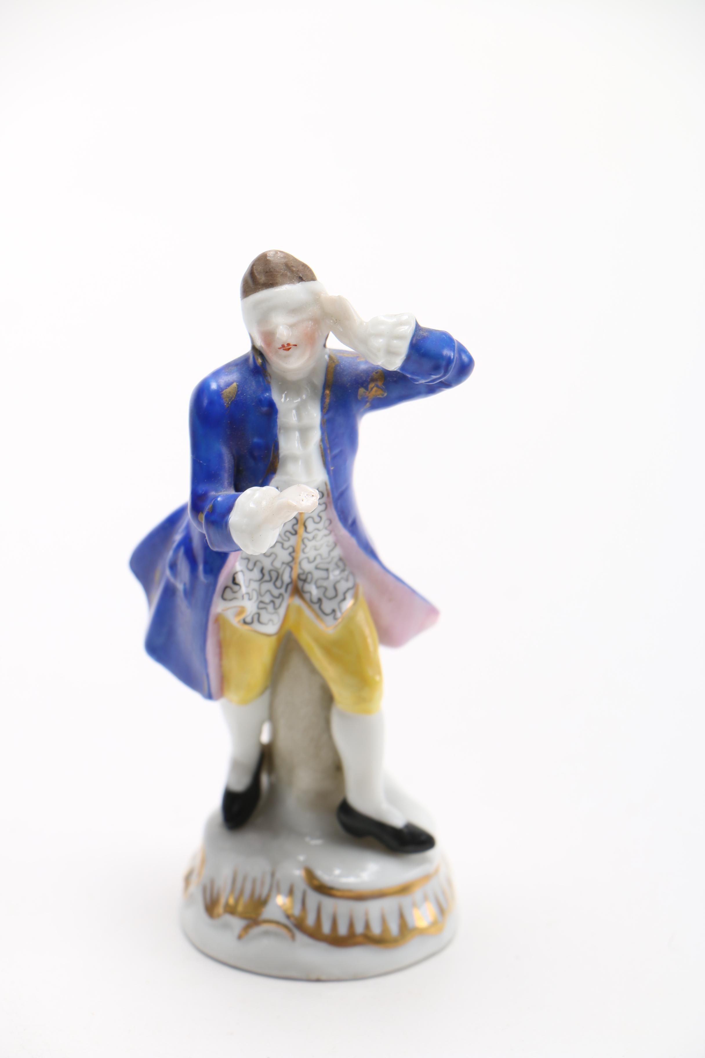 Porcelain Figurine and Jay Strongwater Picture Frame