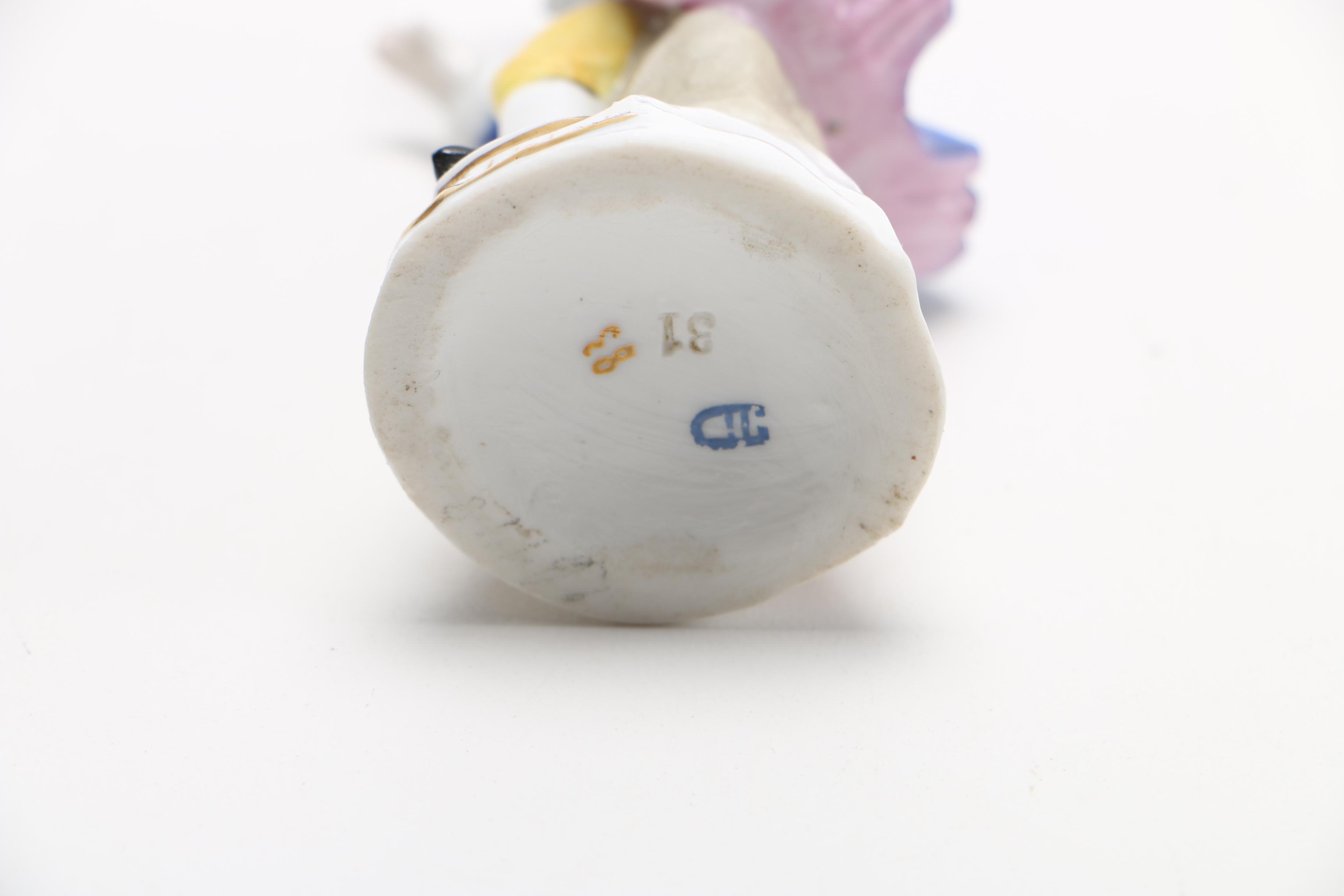 Porcelain Figurine and Jay Strongwater Picture Frame