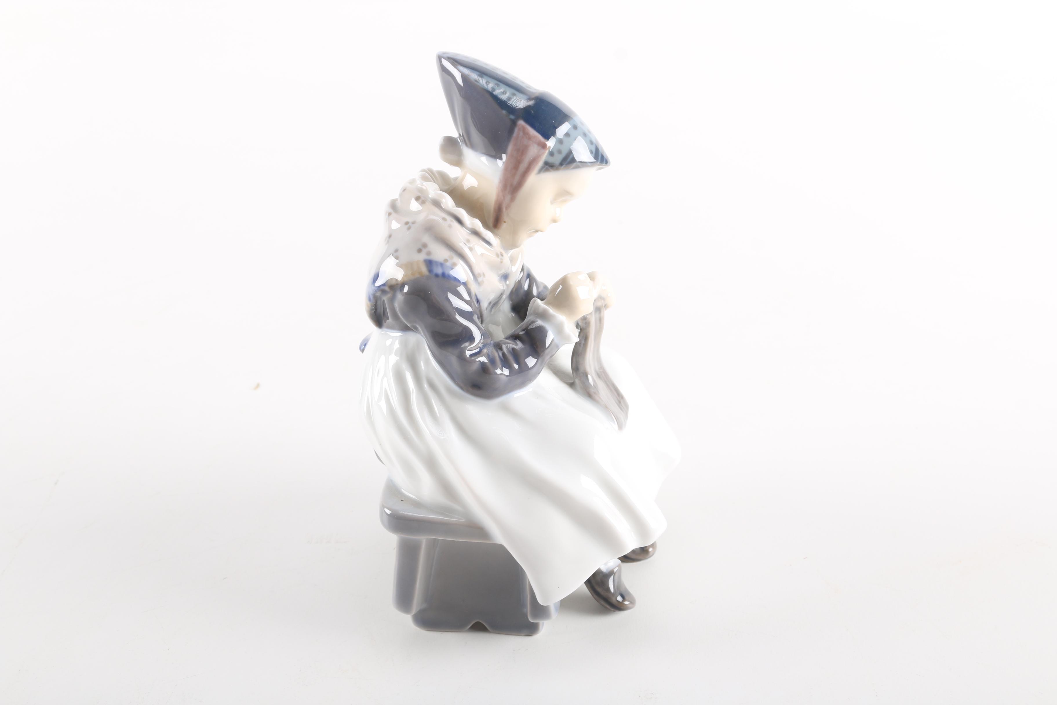 Royal Copenhagen Woman and Ducks Porcelain Figurines