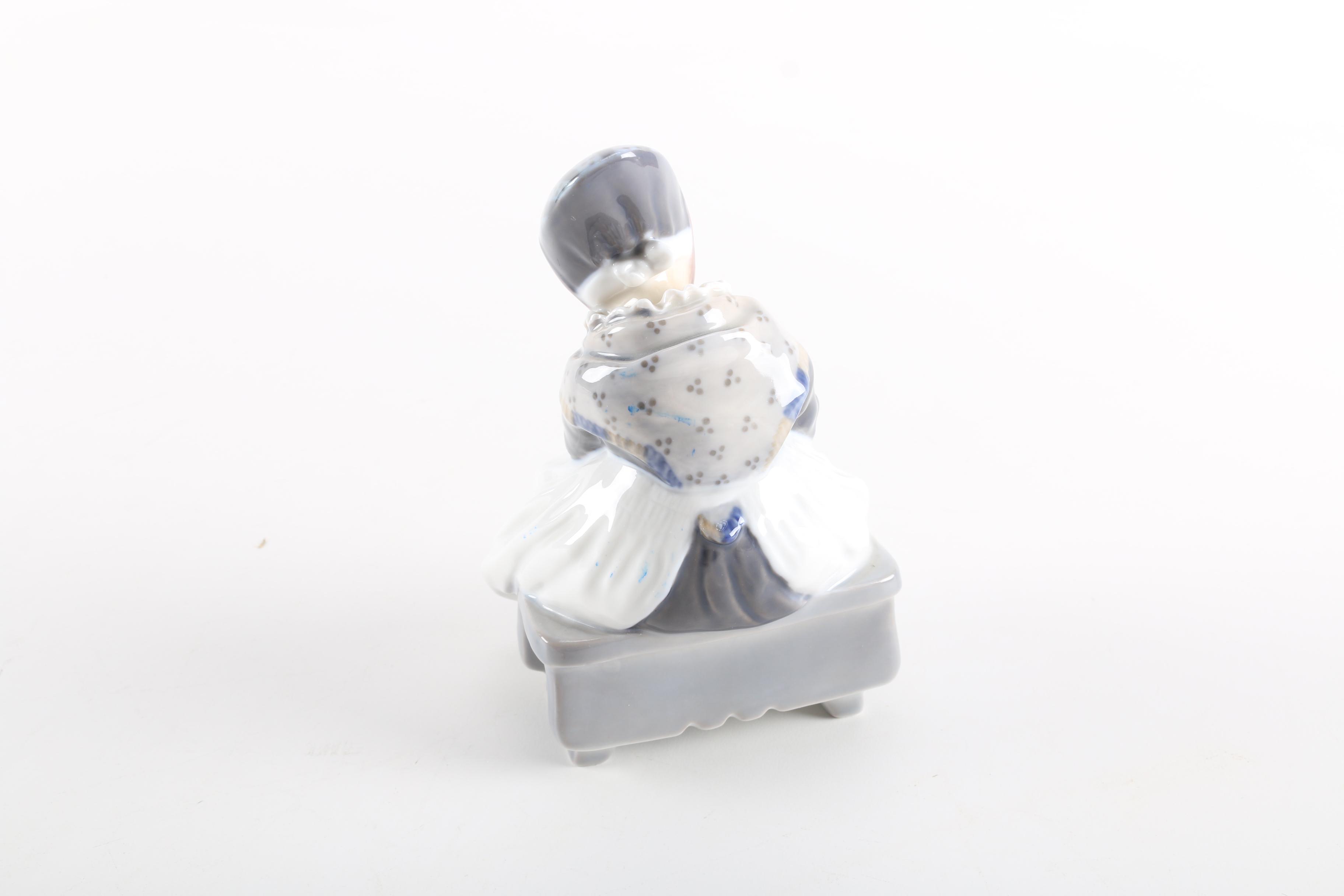 Royal Copenhagen Woman and Ducks Porcelain Figurines