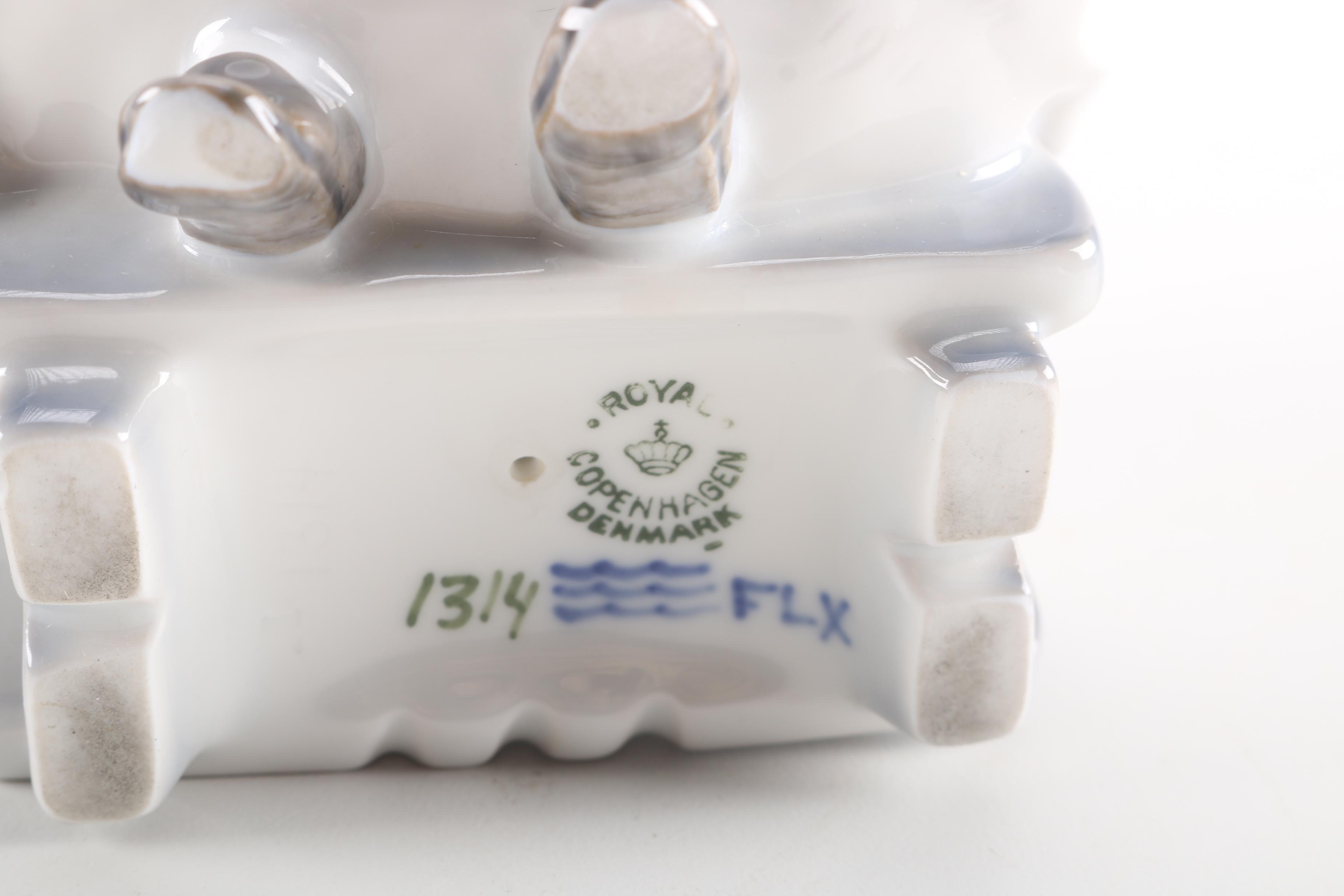 Royal Copenhagen Woman and Ducks Porcelain Figurines