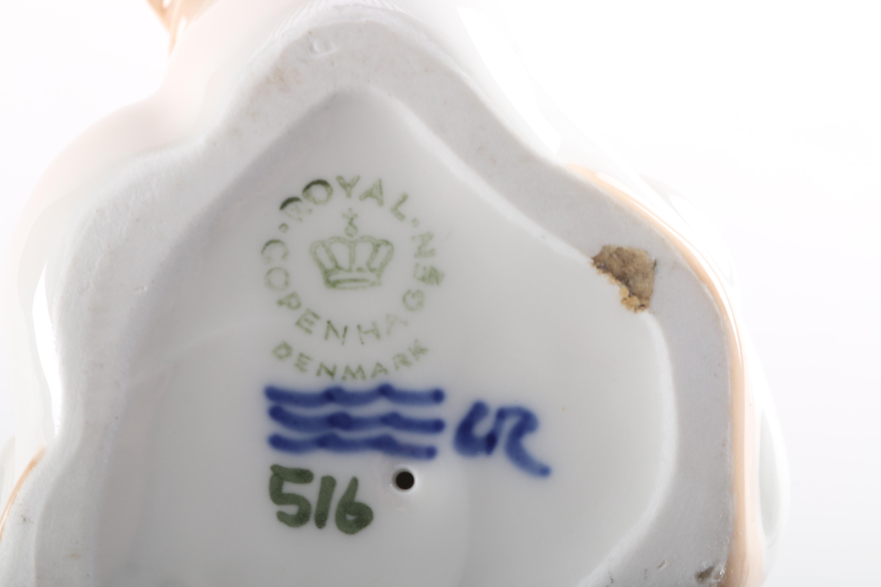 Royal Copenhagen Woman and Ducks Porcelain Figurines