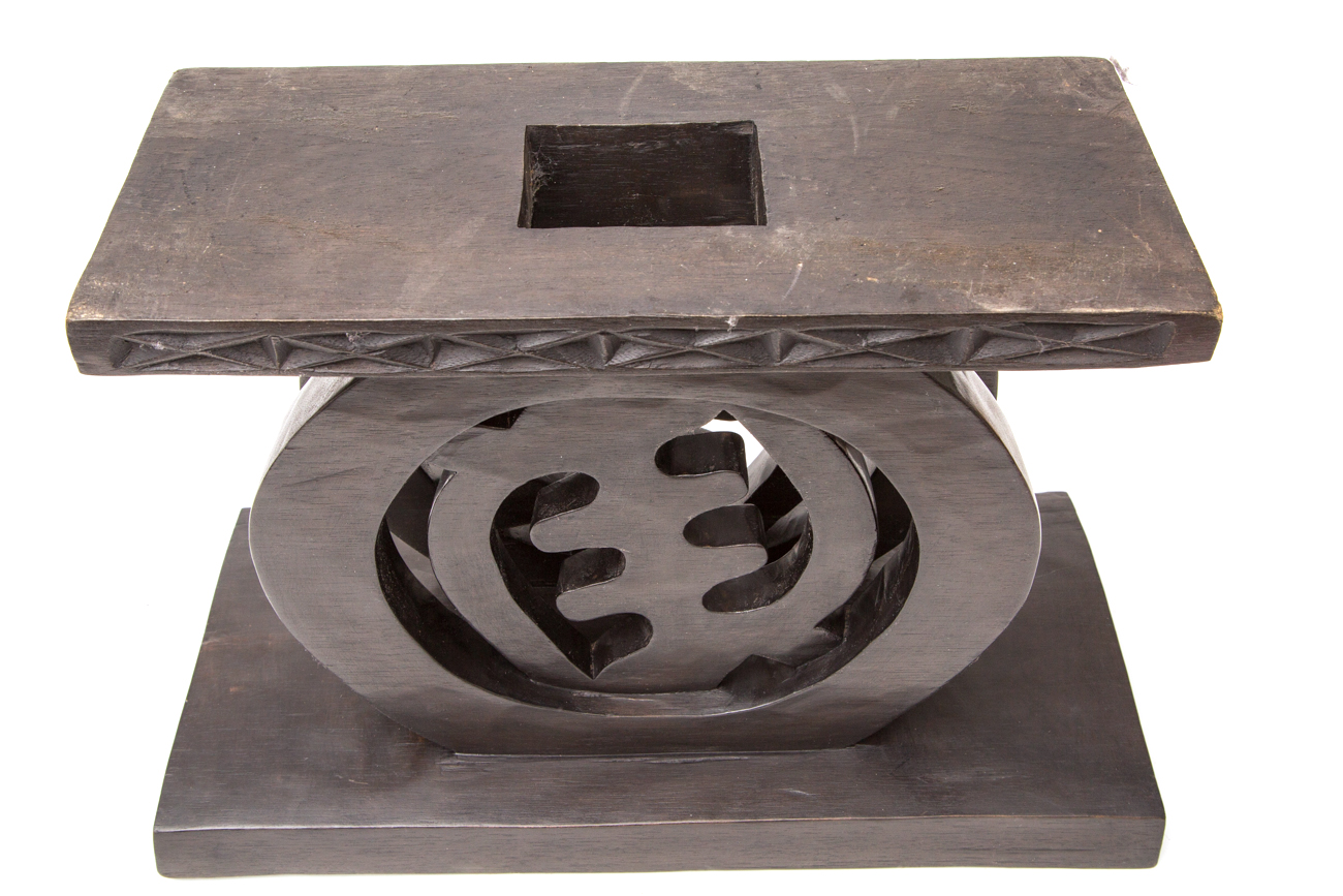 Modern Hand Carved Wooden Stool