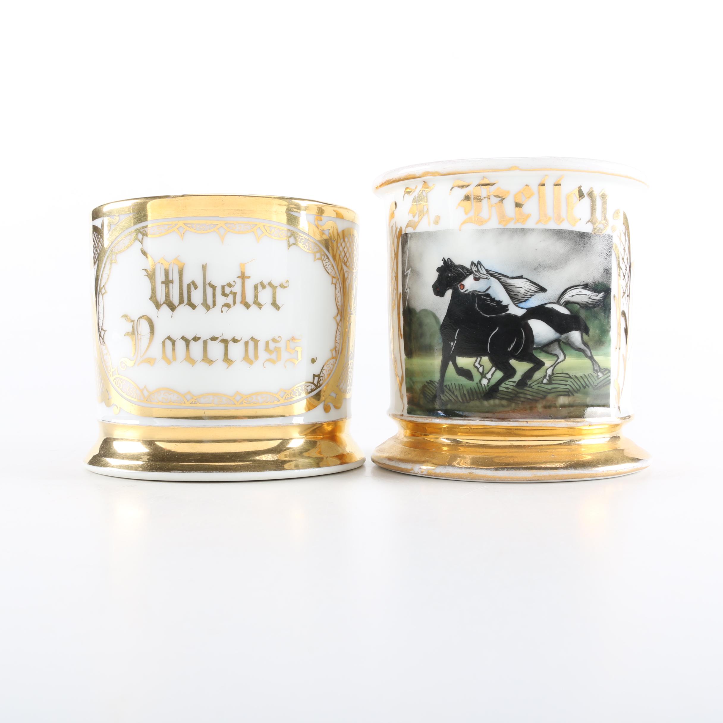 19th Century Shaving Mugs