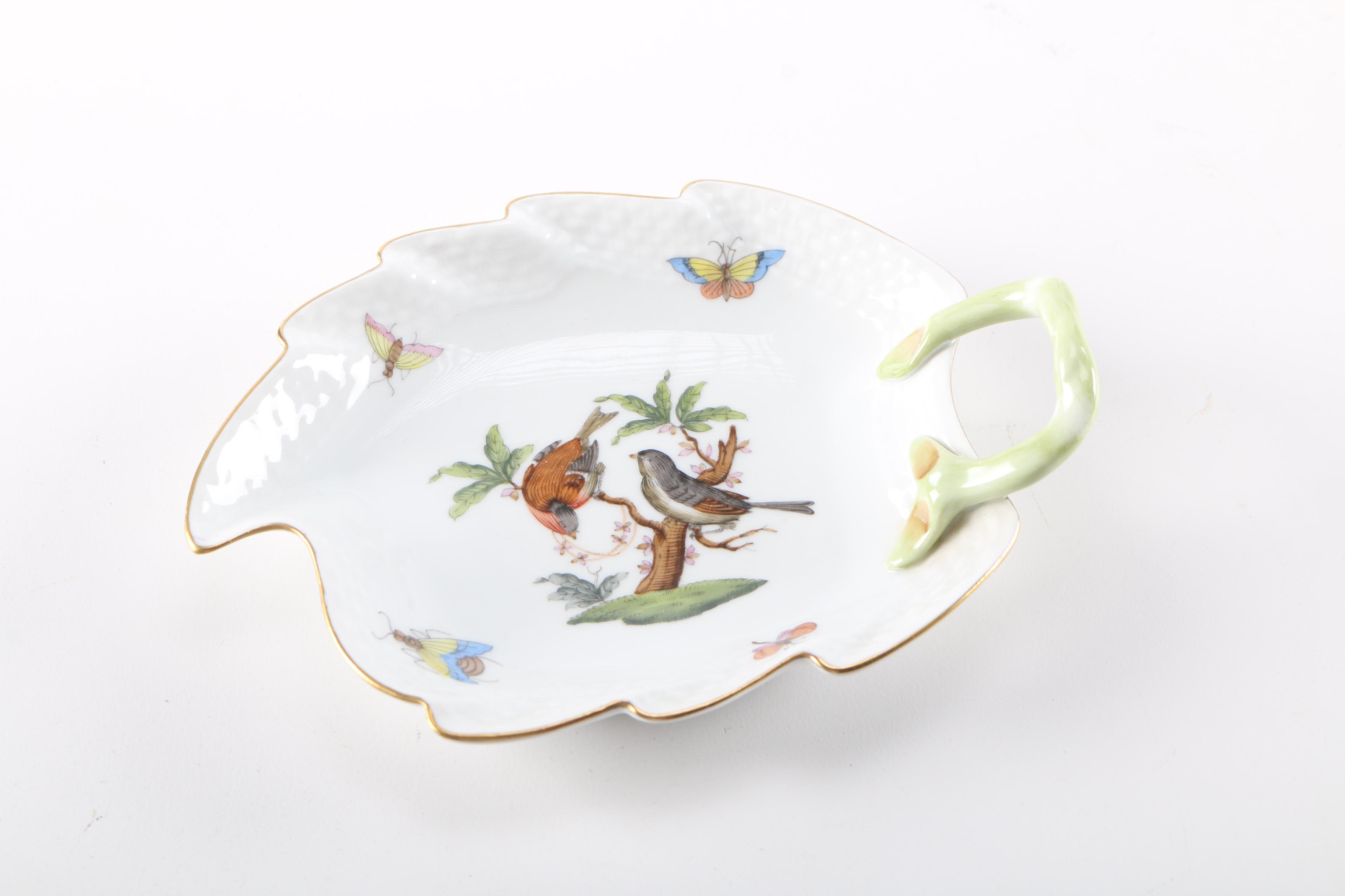 Hand-Painted Herend "Rothschild's Bird" Pieces