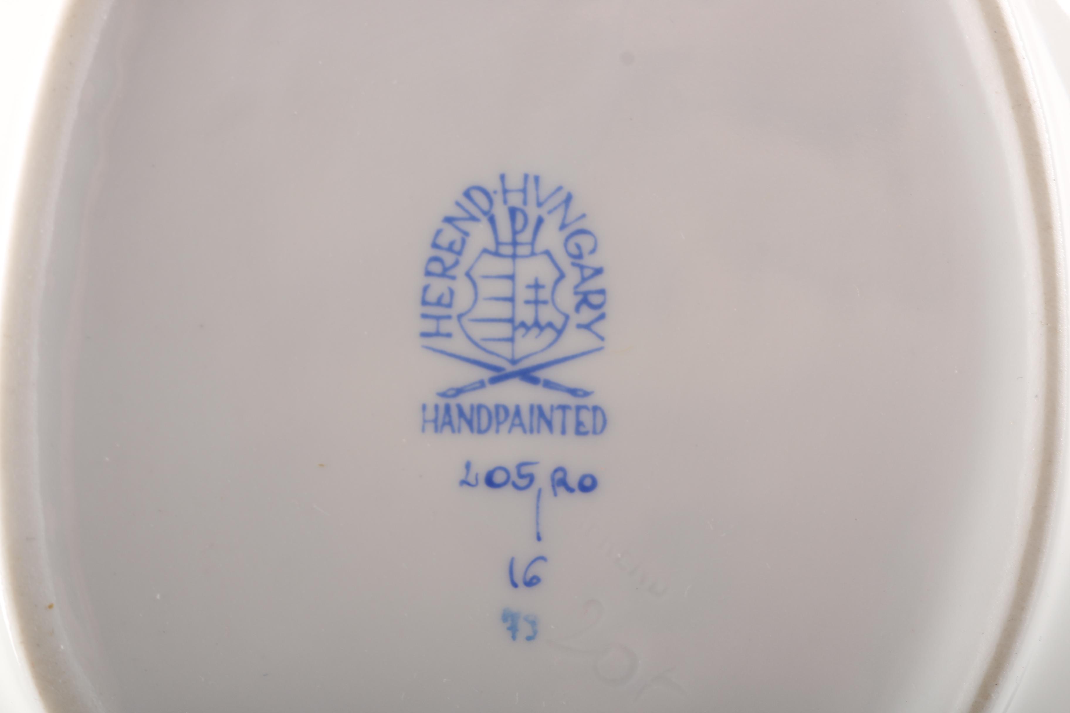 Hand-Painted Herend "Rothschild's Bird" Pieces