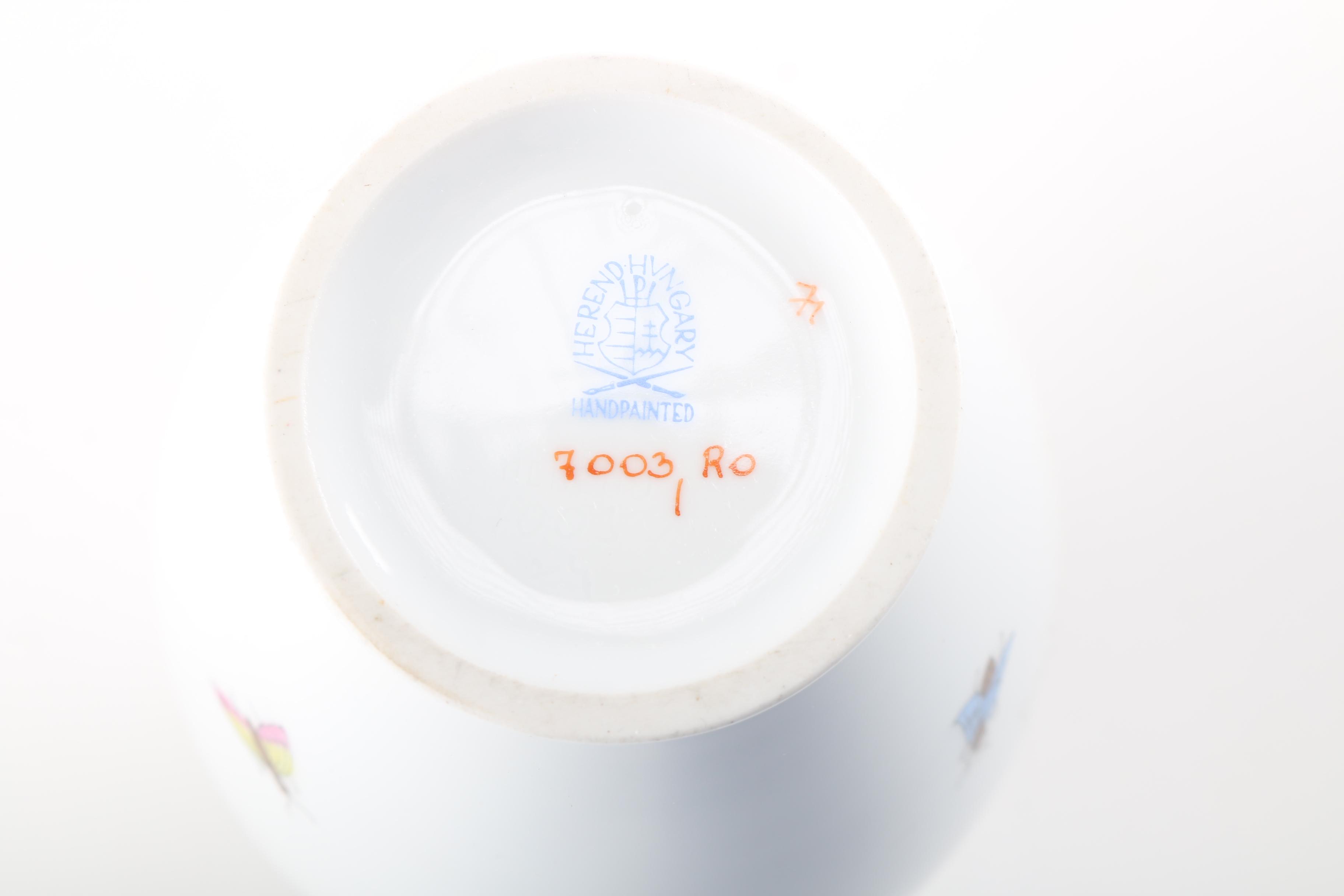 Hand-Painted Herend "Rothschild's Bird" Pieces