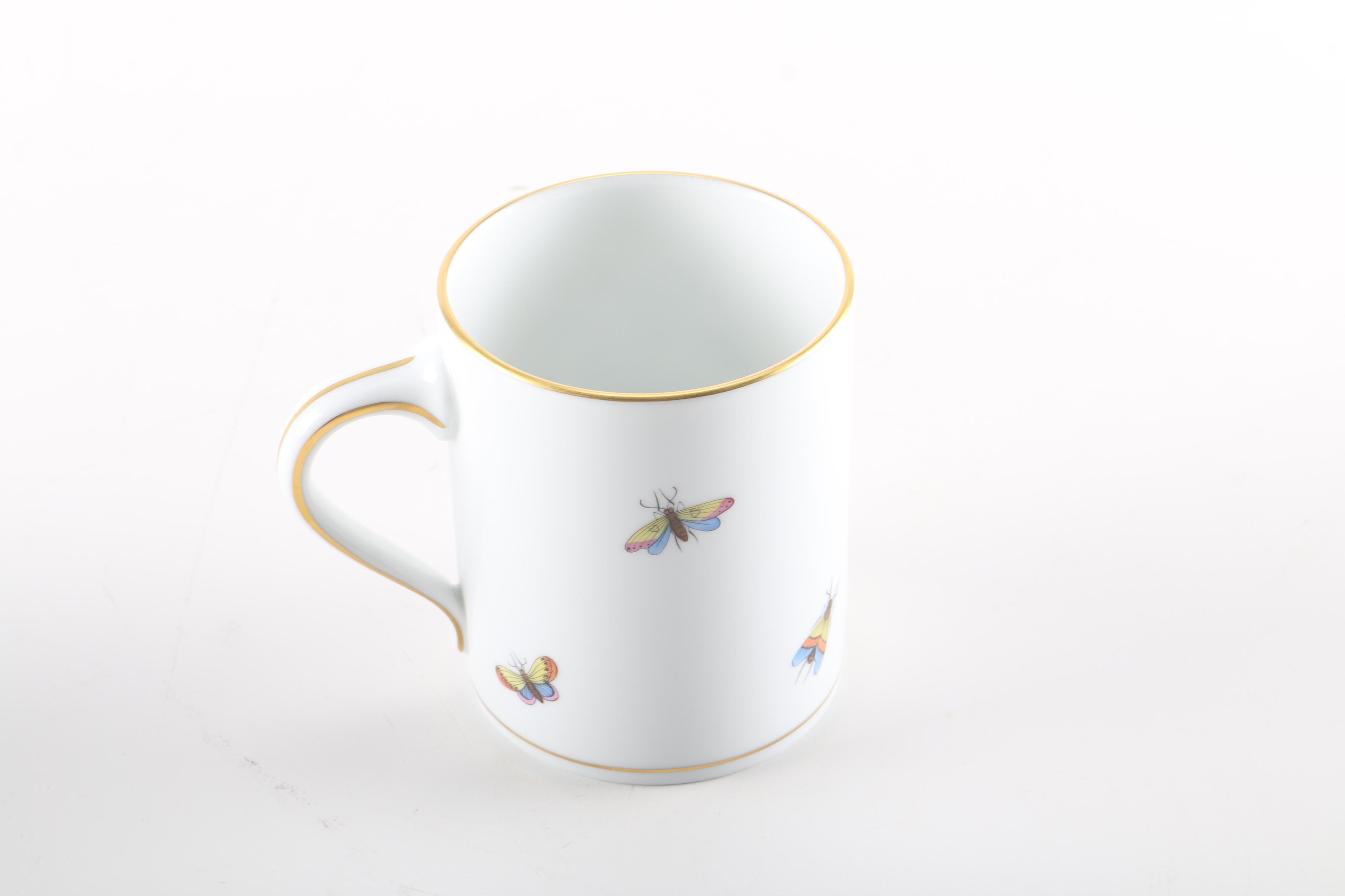 Hand-Painted Herend "Rothschild's Bird" Pieces