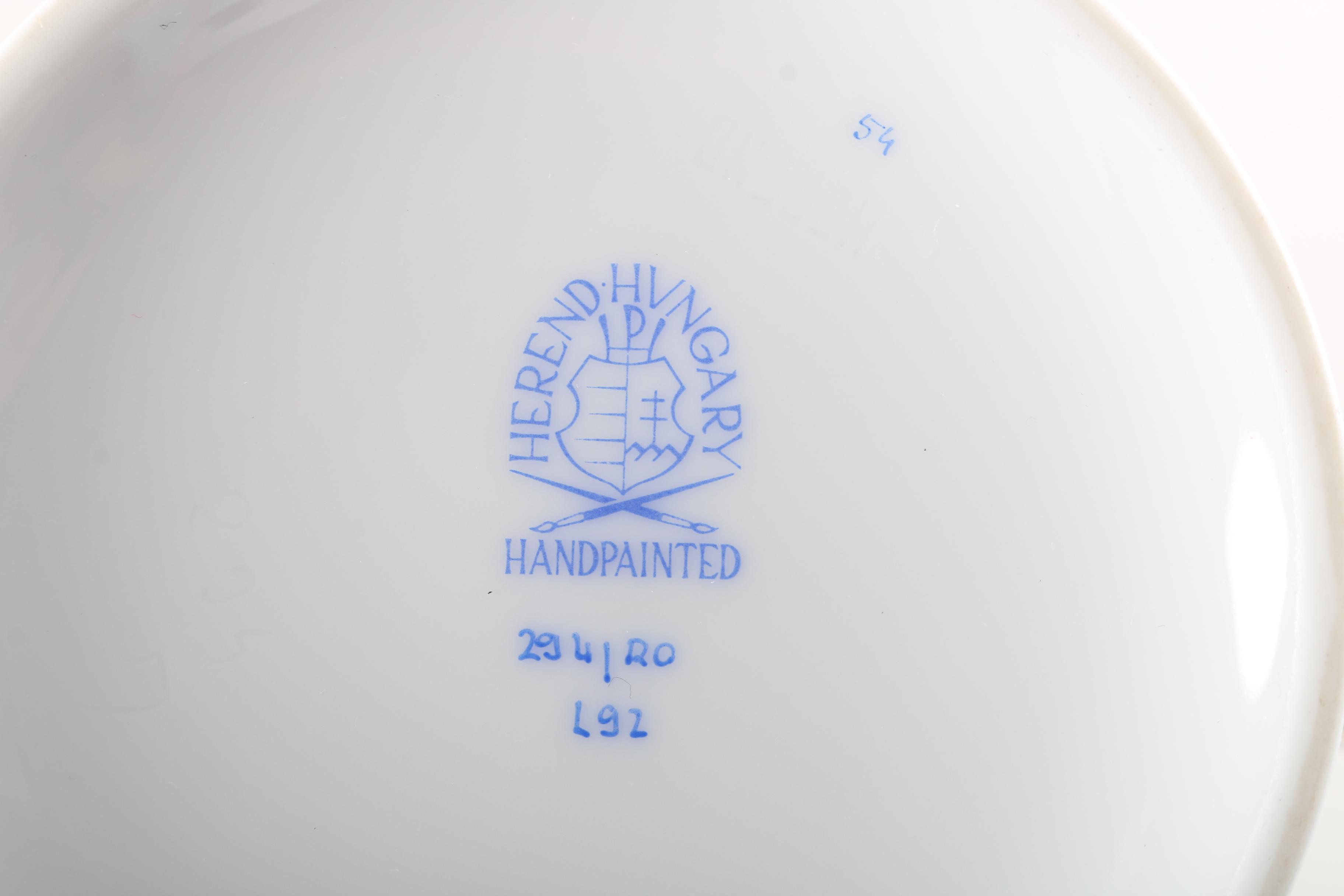 Hand-Painted Herend "Rothschild's Bird" Pieces