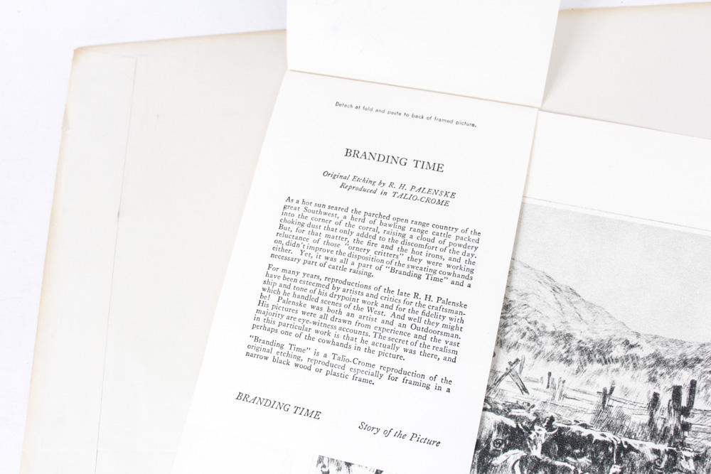 R.H Palenske "Branding Time" Talio-Crome Print
