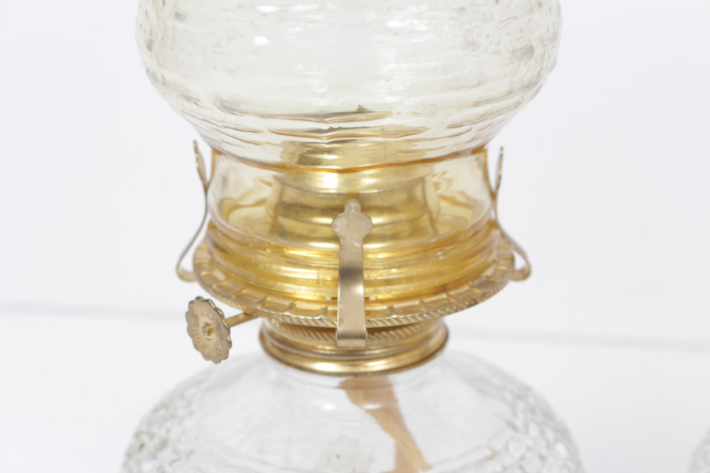 Lamplight Farms Vintage Hurricane Lamp Pair