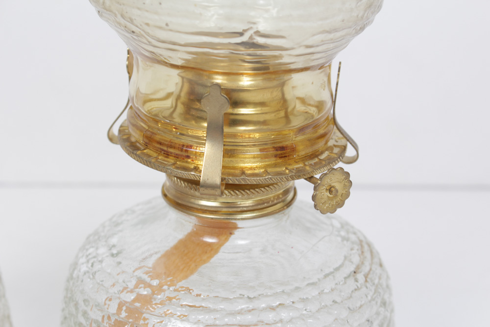 Lamplight Farms Vintage Hurricane Lamp Pair
