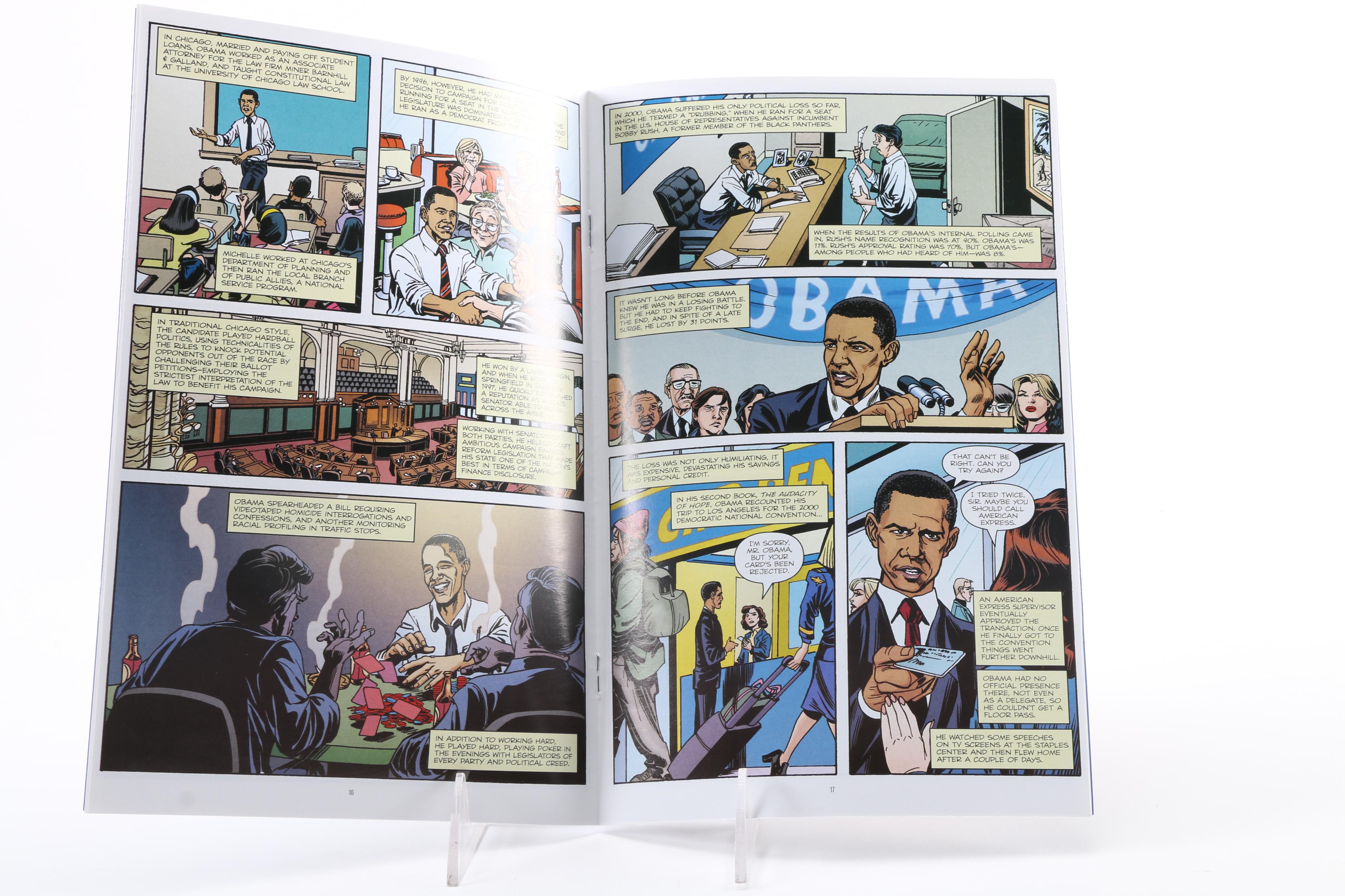 Signed "Presidential Material: Barack Obama" Comic