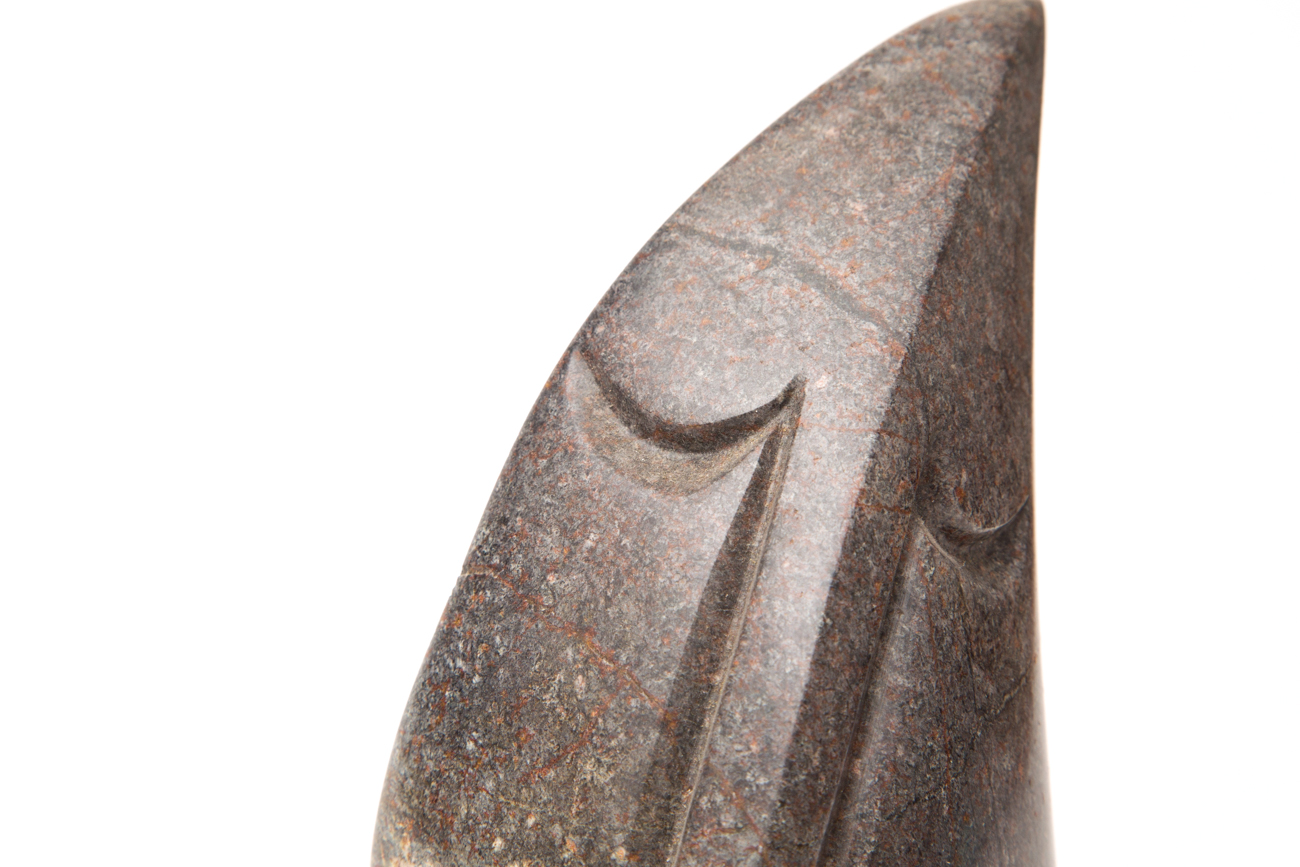 Nevison Solomon Abstract Shona Serpentine Sculpture