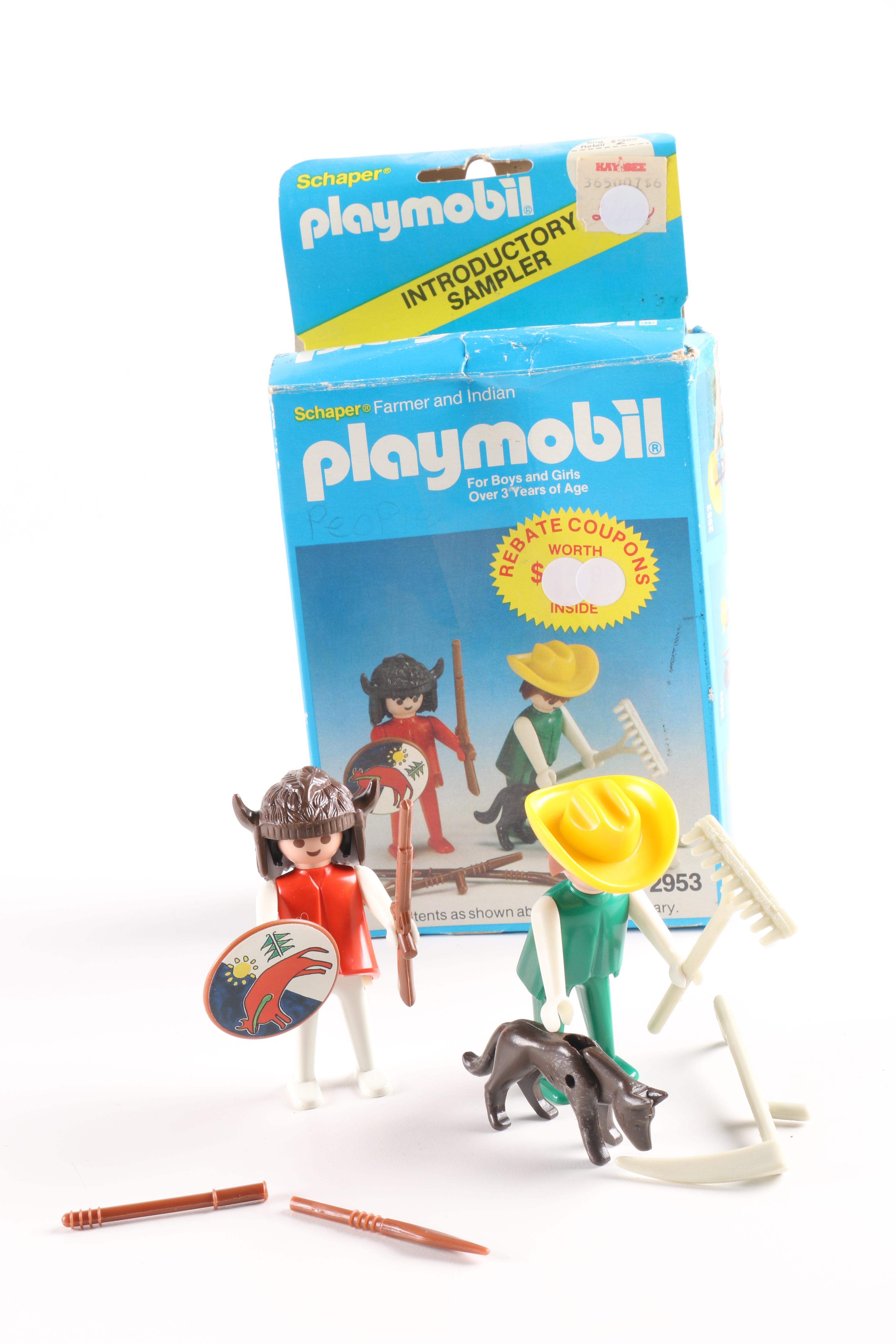 Vintage LEGO Set and Playmobil Kit
