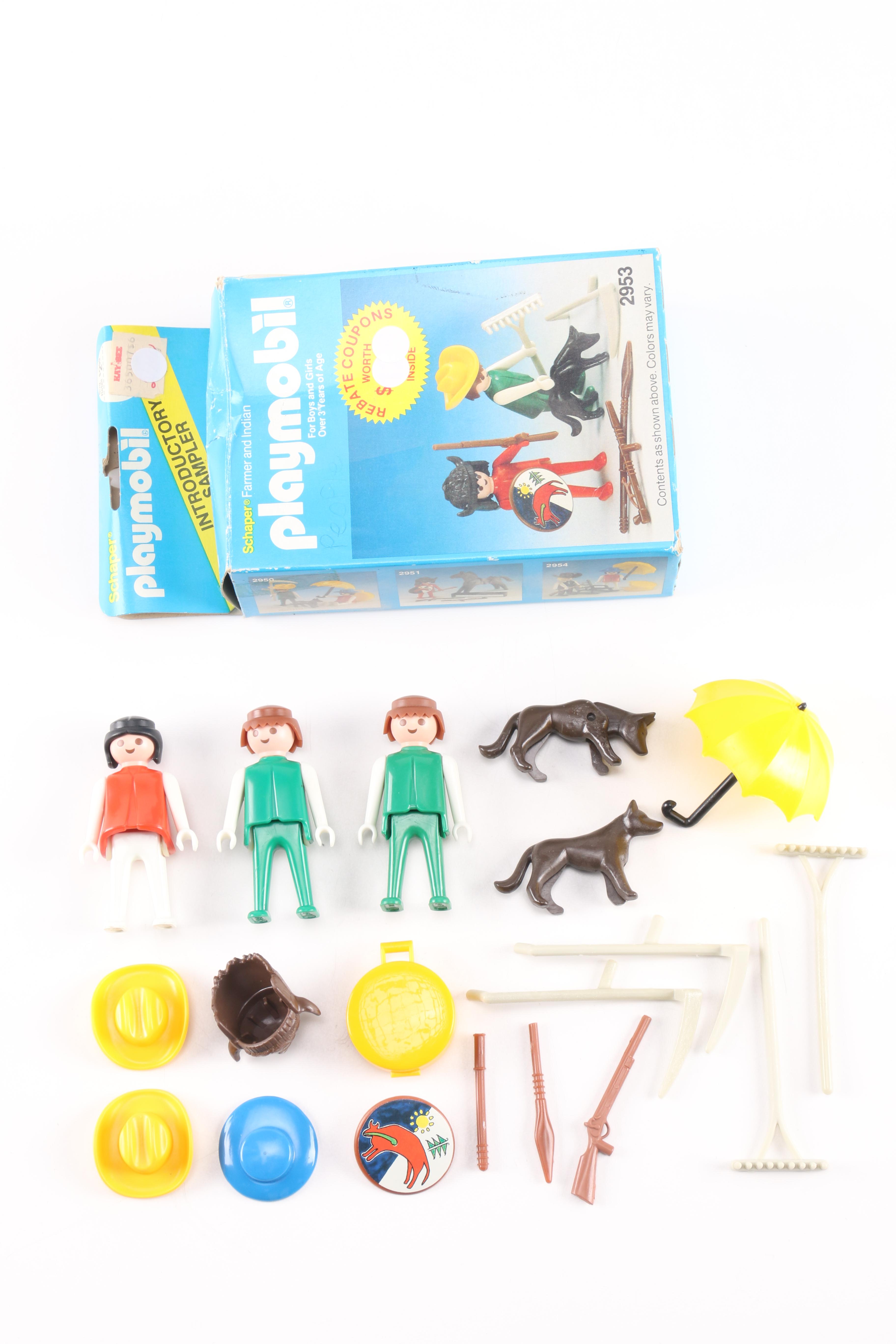 Vintage LEGO Set and Playmobil Kit
