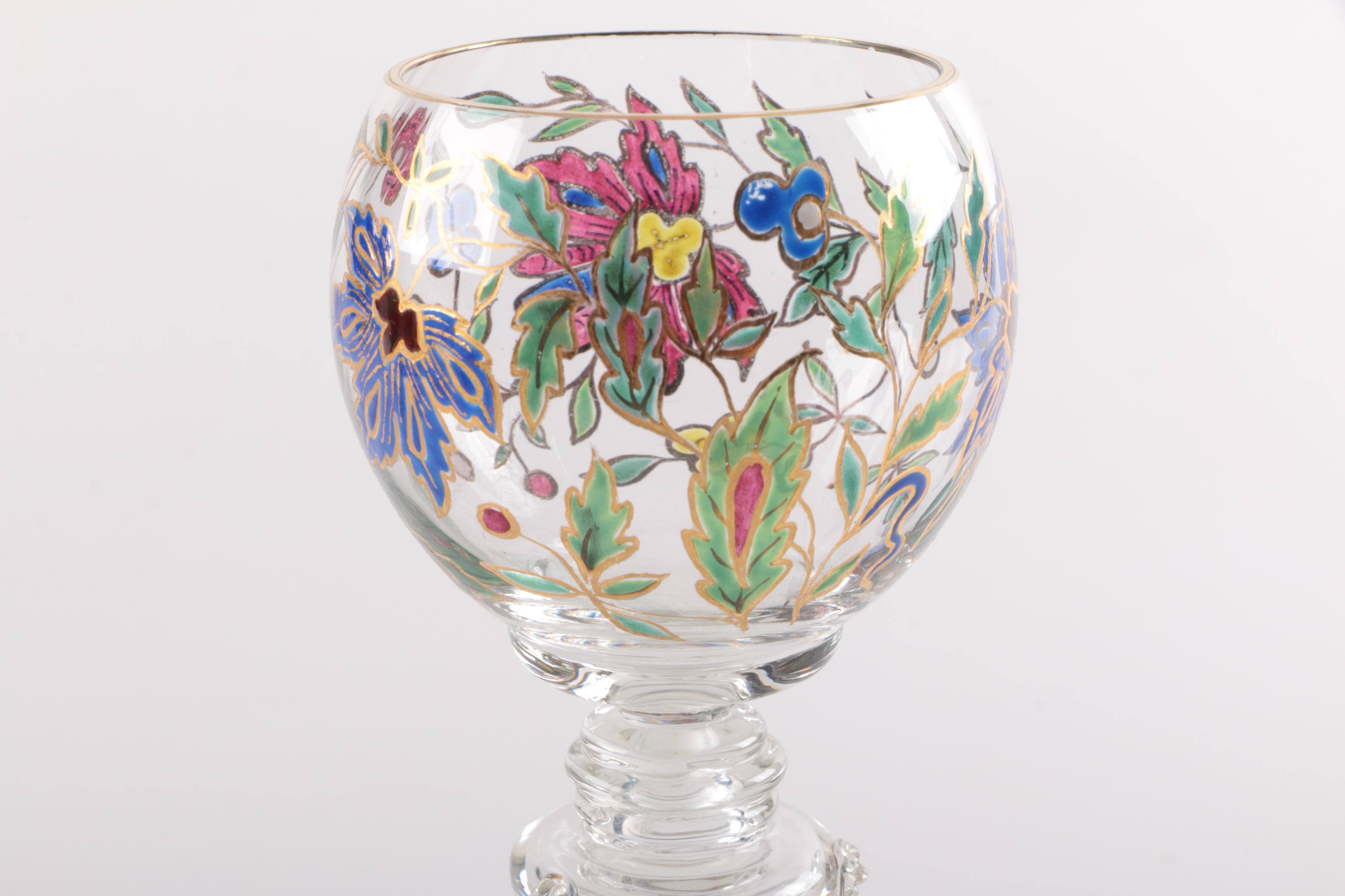 Antique Roemer Wine Glasses