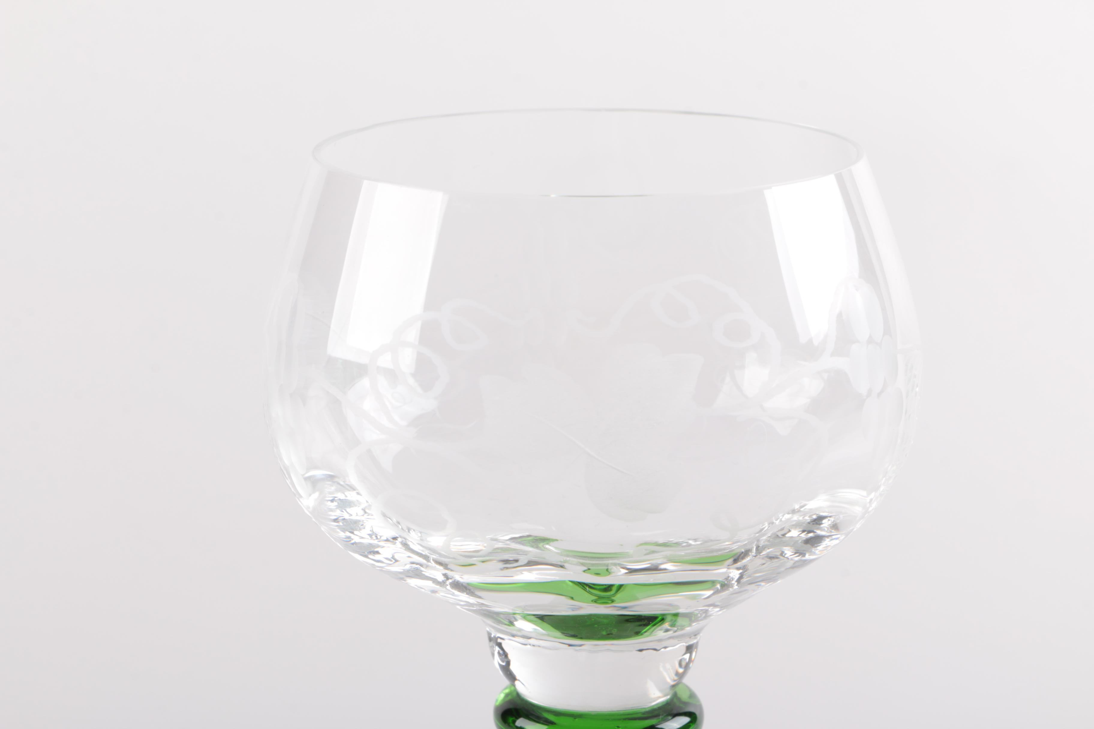 Antique Roemer Wine Glasses