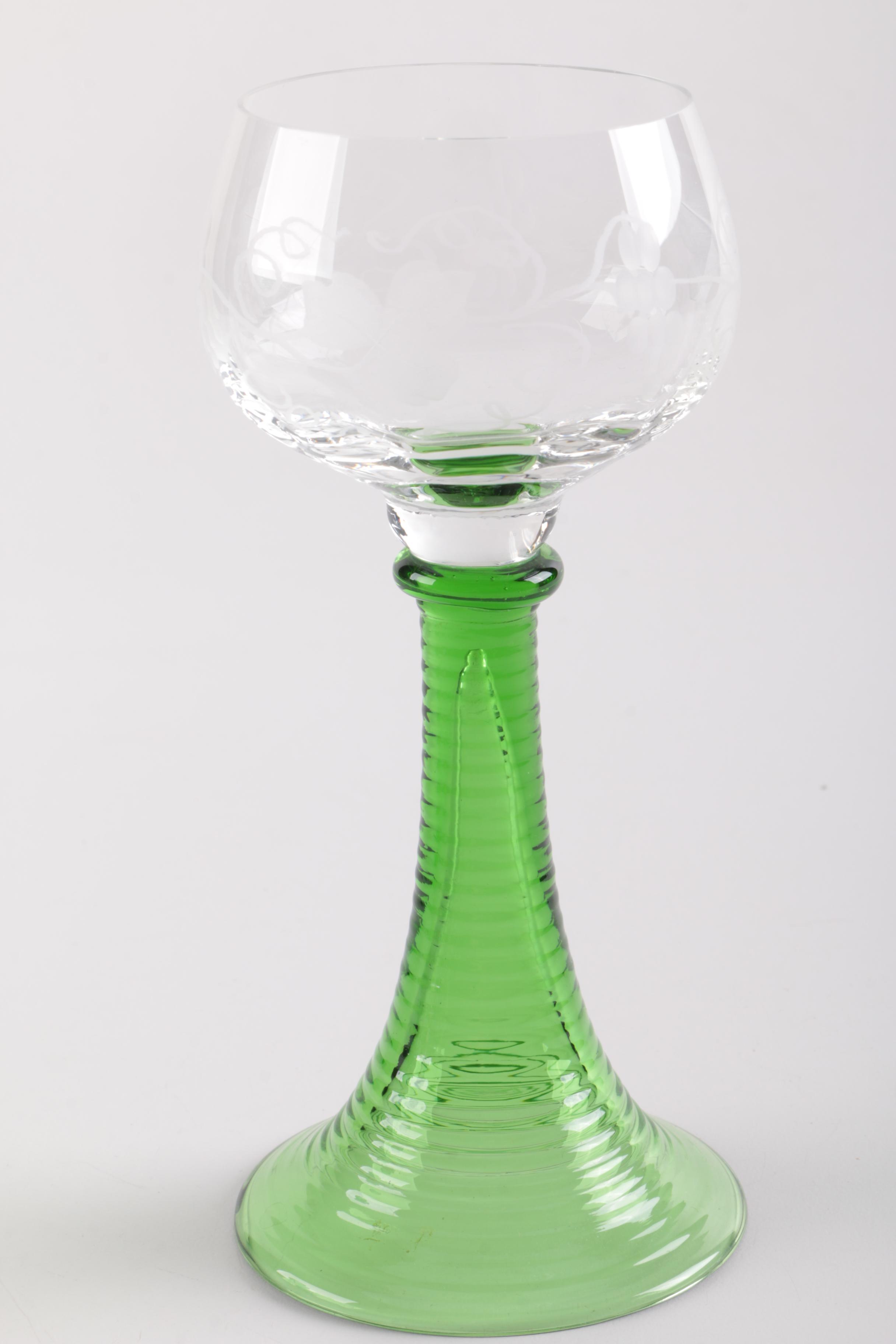 Antique Roemer Wine Glasses