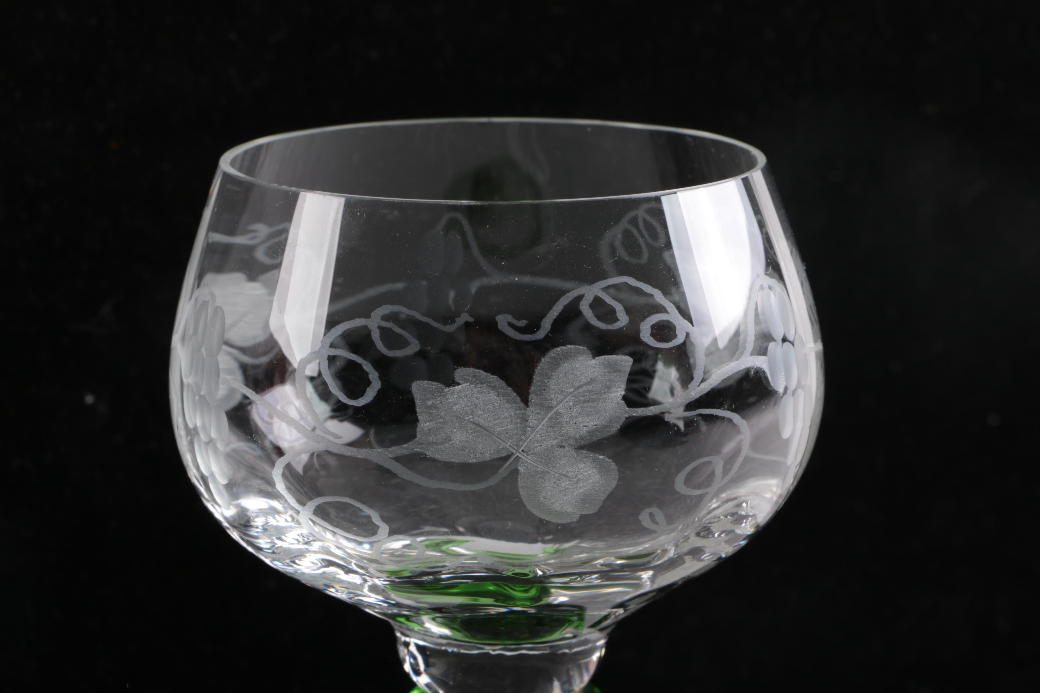 Antique Roemer Wine Glasses