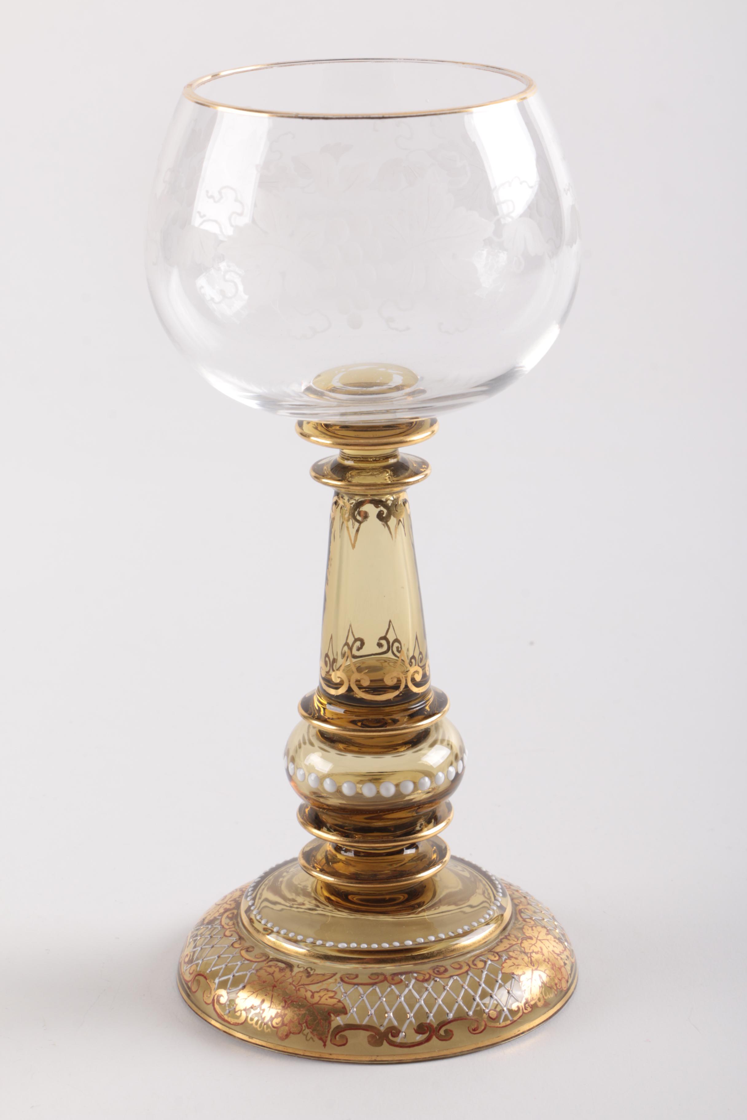 Antique Roemer Wine Glasses