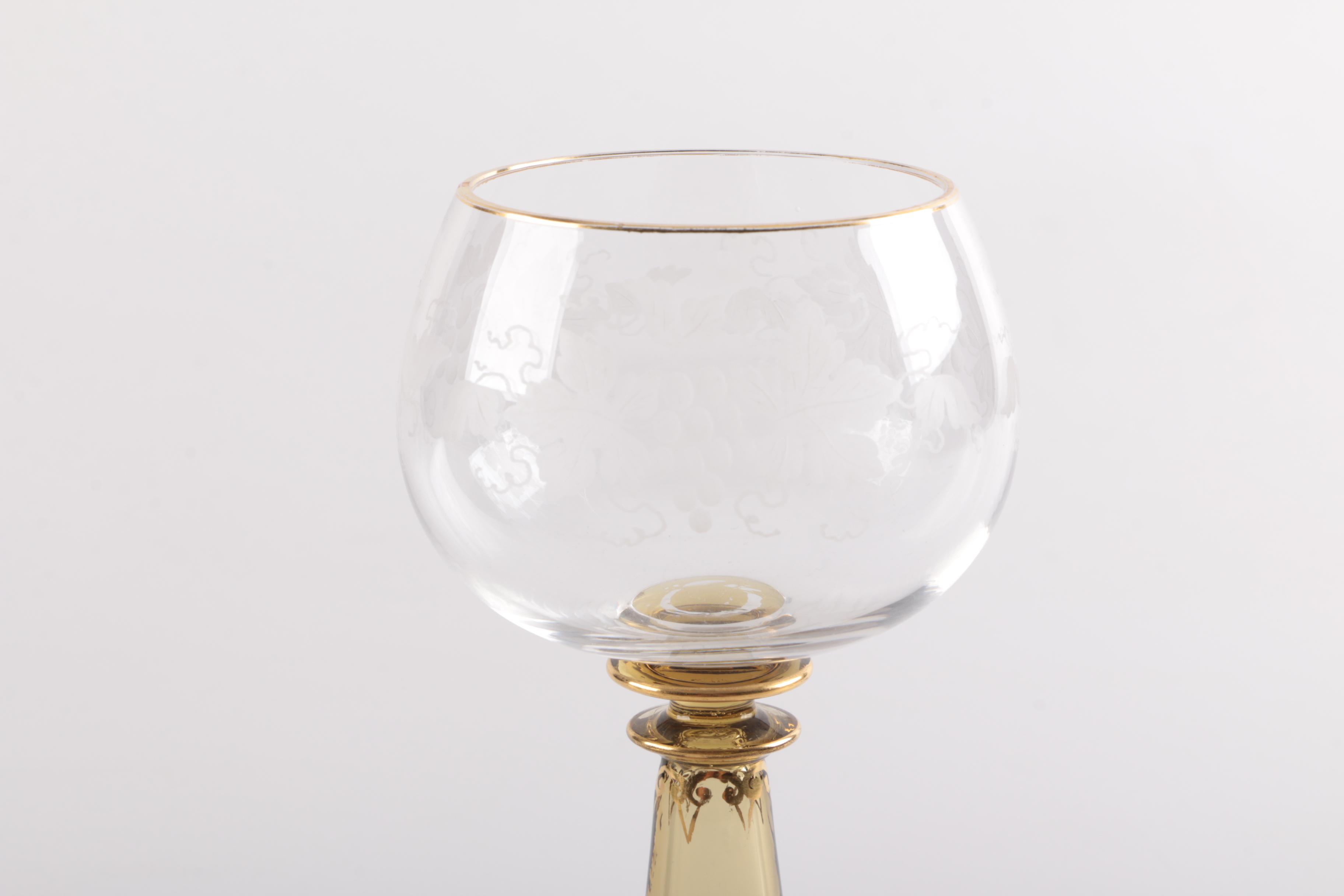 Antique Roemer Wine Glasses