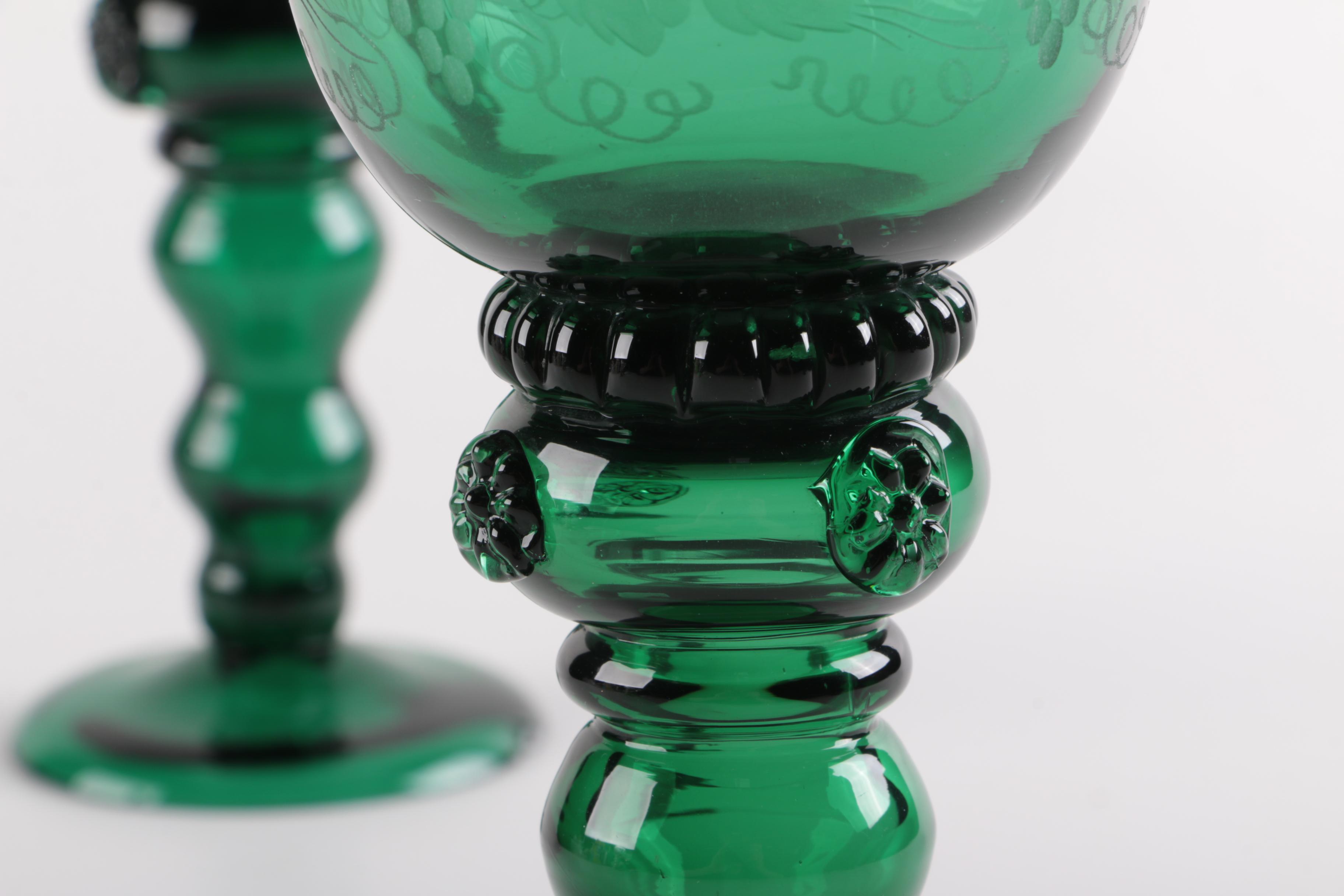 Antique Roemer Wine Glasses