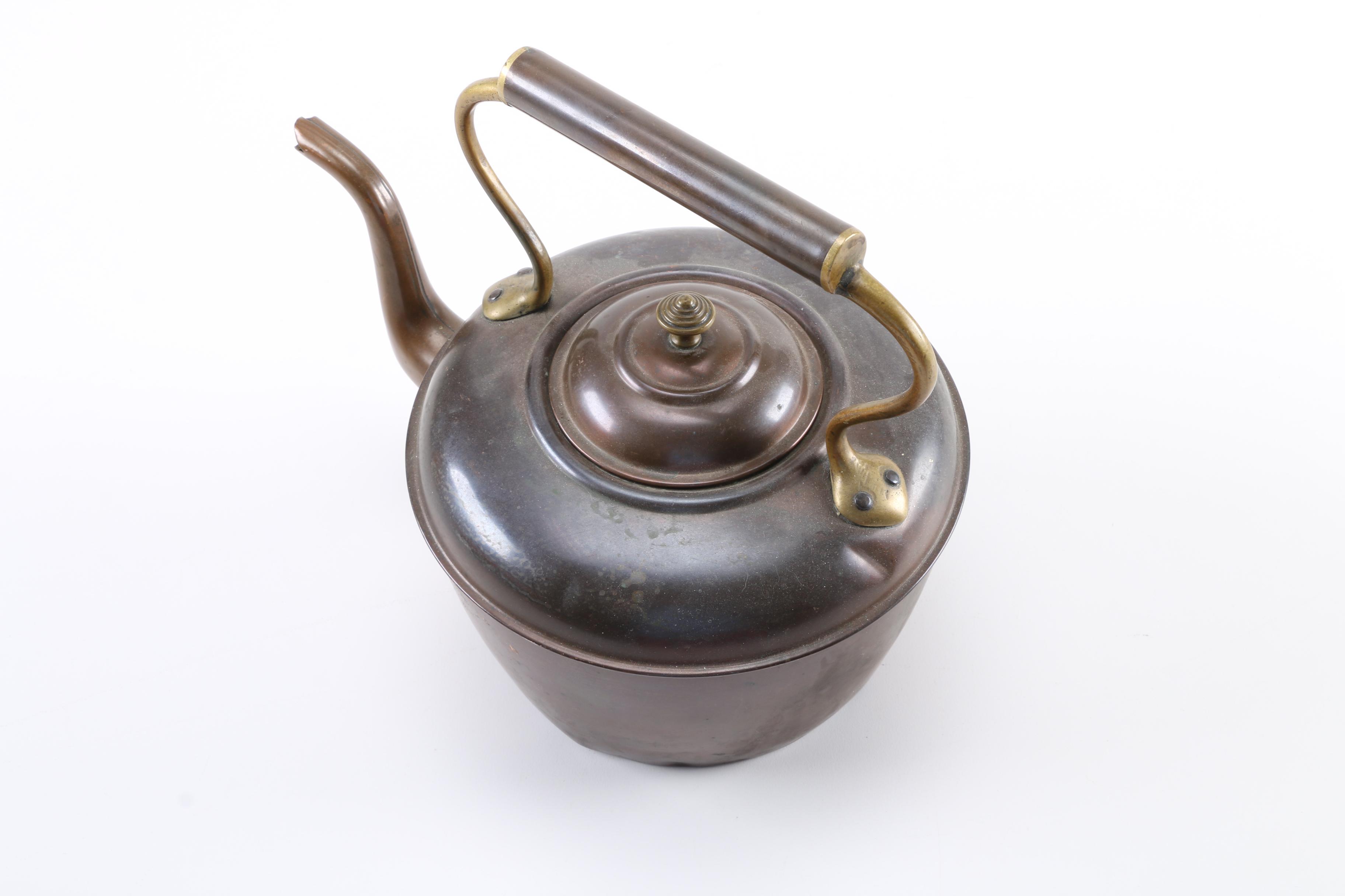 Vintage Black Steel Kettle