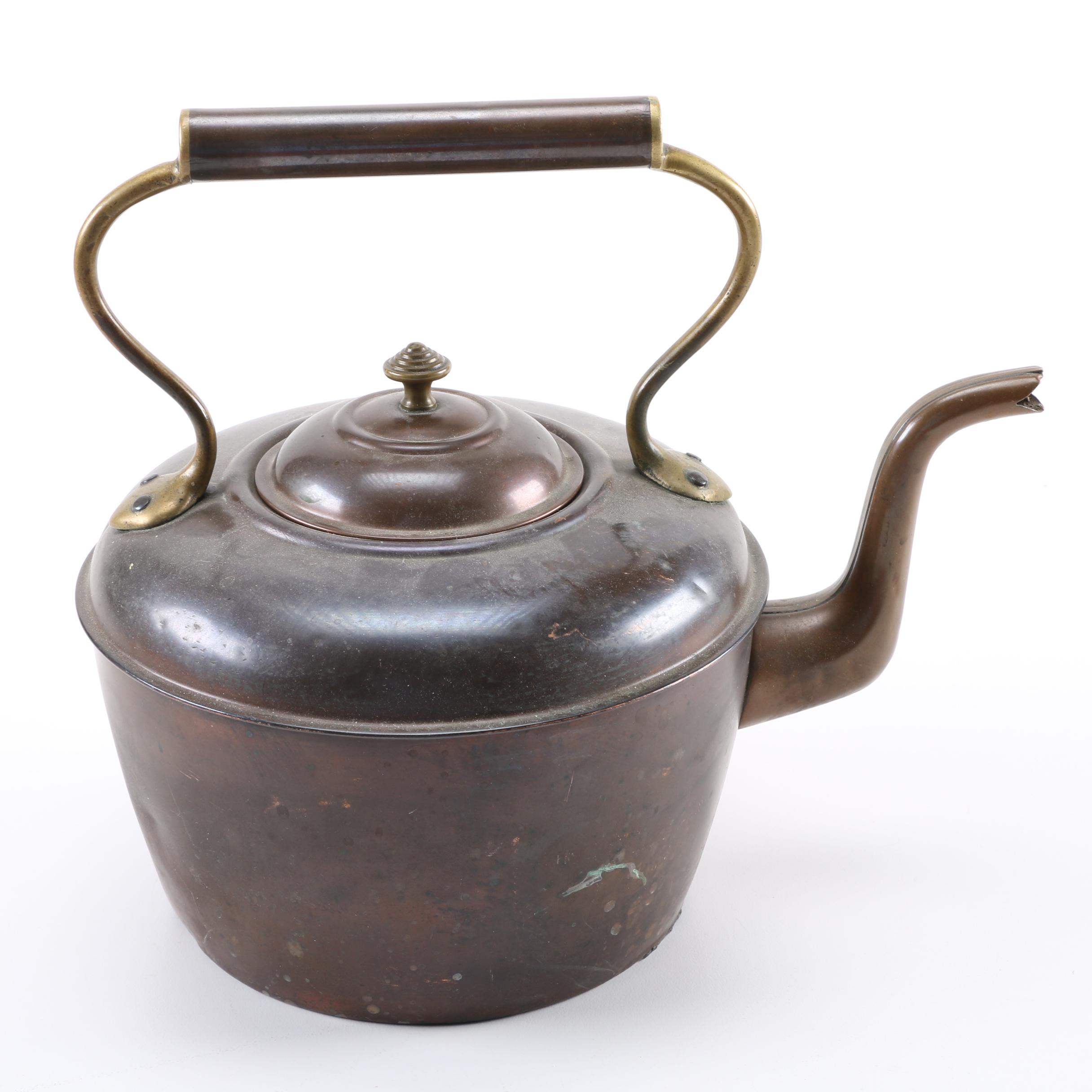 Vintage Black Steel Kettle