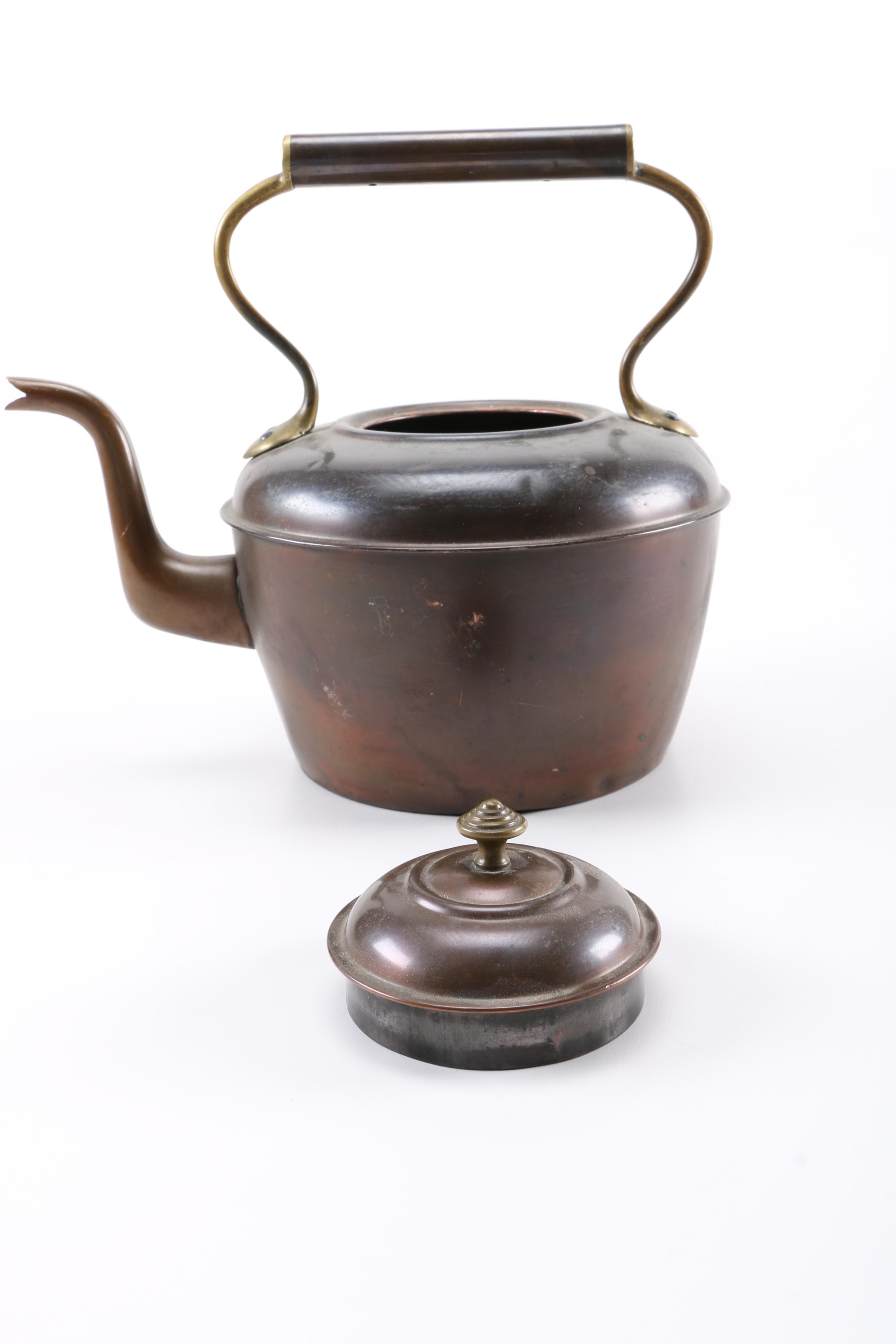 Vintage Black Steel Kettle