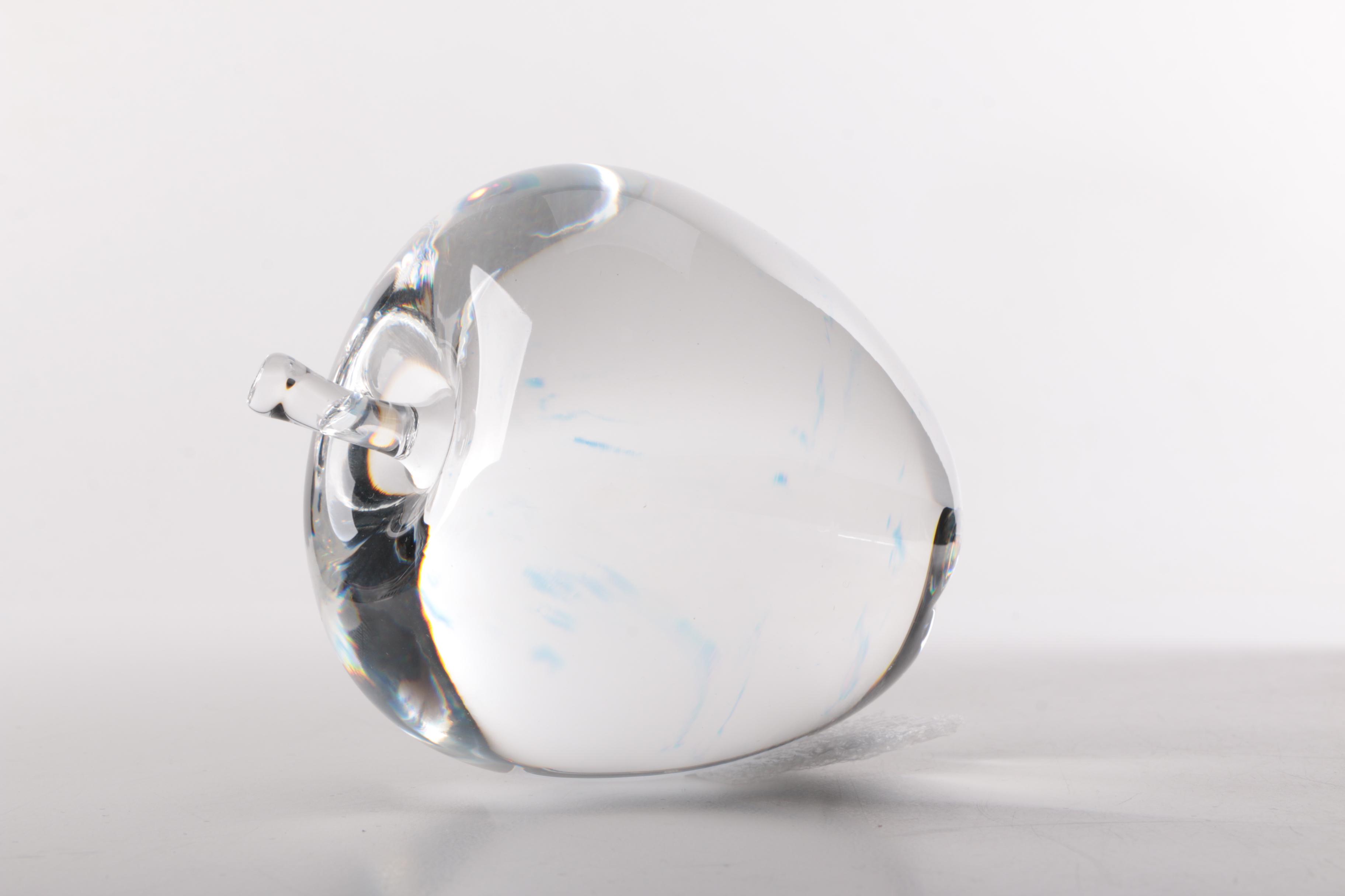 Steuben Crystal Apple Paperweight