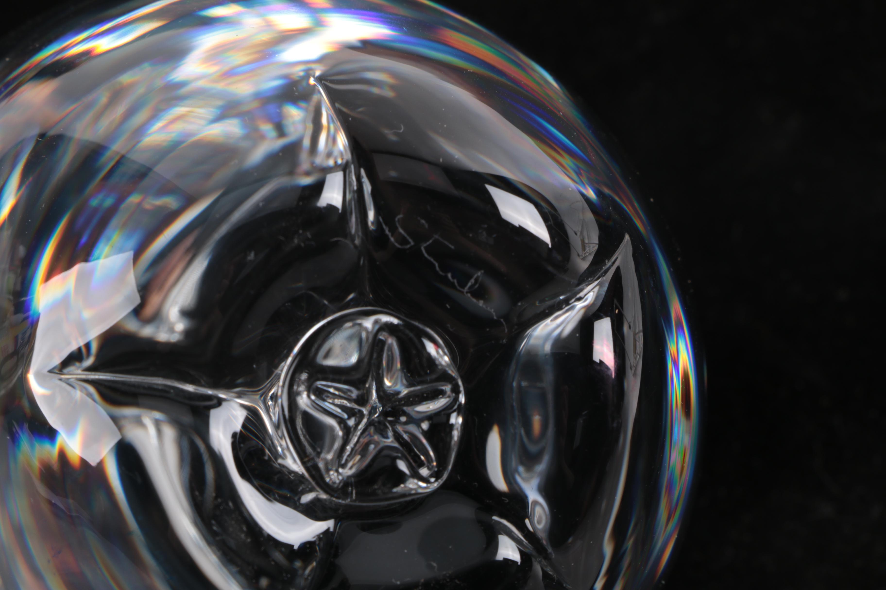 Steuben Crystal Apple Paperweight