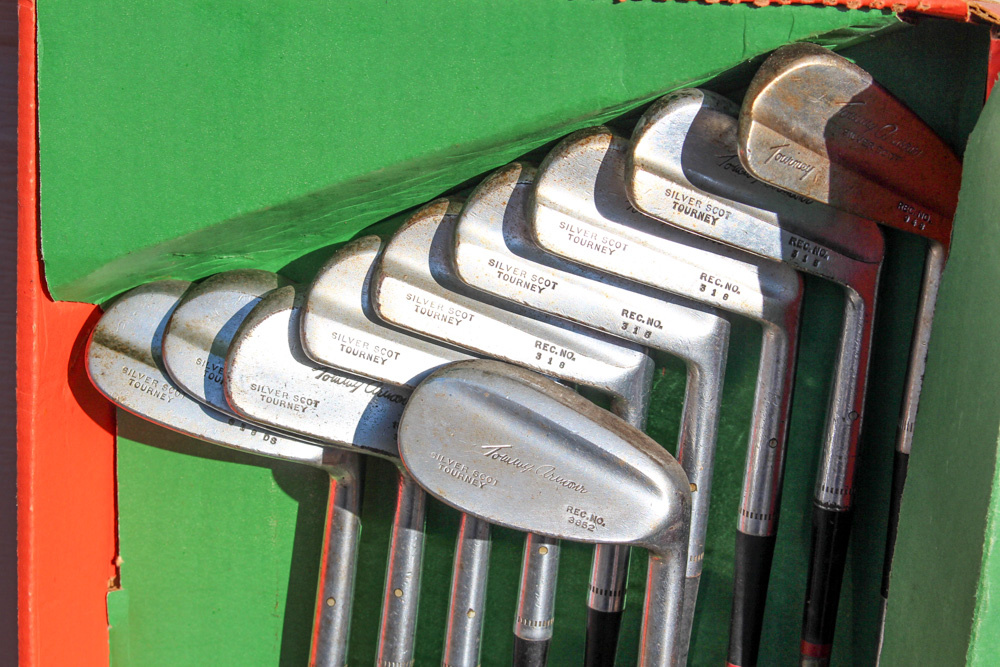 Antique Wooden Golf Clubs And More