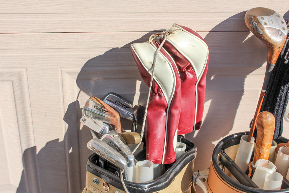 Antique Wooden Golf Clubs And More