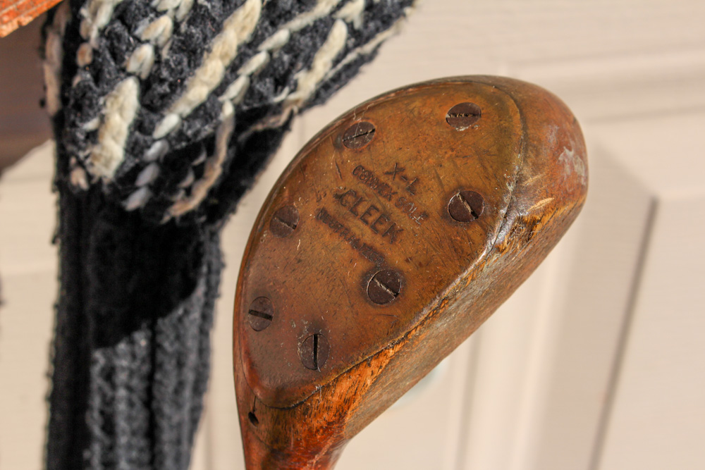 Antique Wooden Golf Clubs And More